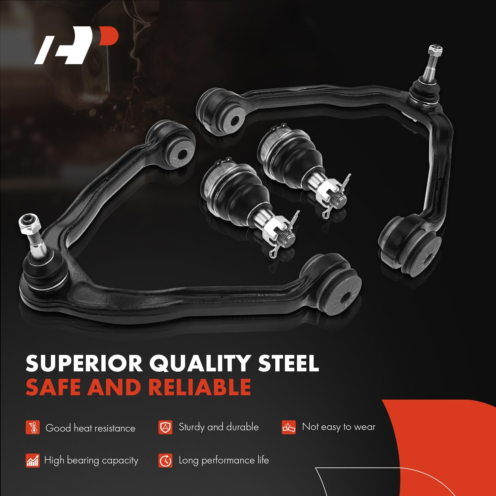 A-Premium 13Pc AWD 4WD Suspension Kit for Chevy GMC Silverado 1500, Alloy Steel, Model APCA3825