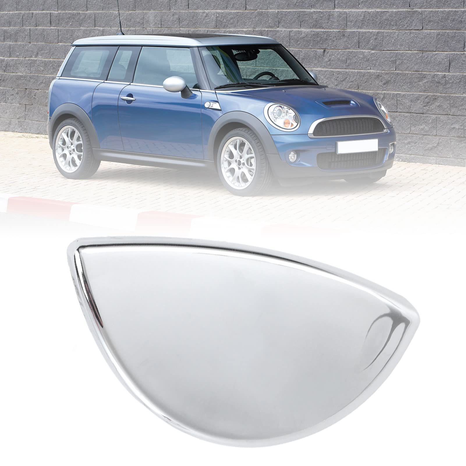 Pocreation Headlight Washer, Front Headlight Washer Water Spray Cover Replacement For Cooper R55 R57 R56 R58 R59 2008-2014(Right 61672752560)