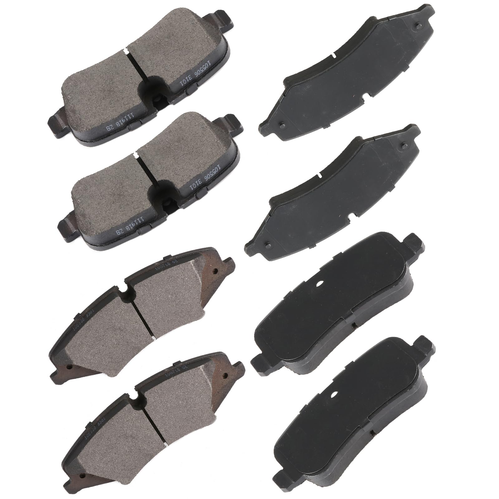 Cciyu D1479 D1099 Front Rear Ceramic Brake Pads Kits 8Pcs Fit For 2010-2016 For Land Rover Lr4,2010-2012 For Land Rover Range Ro