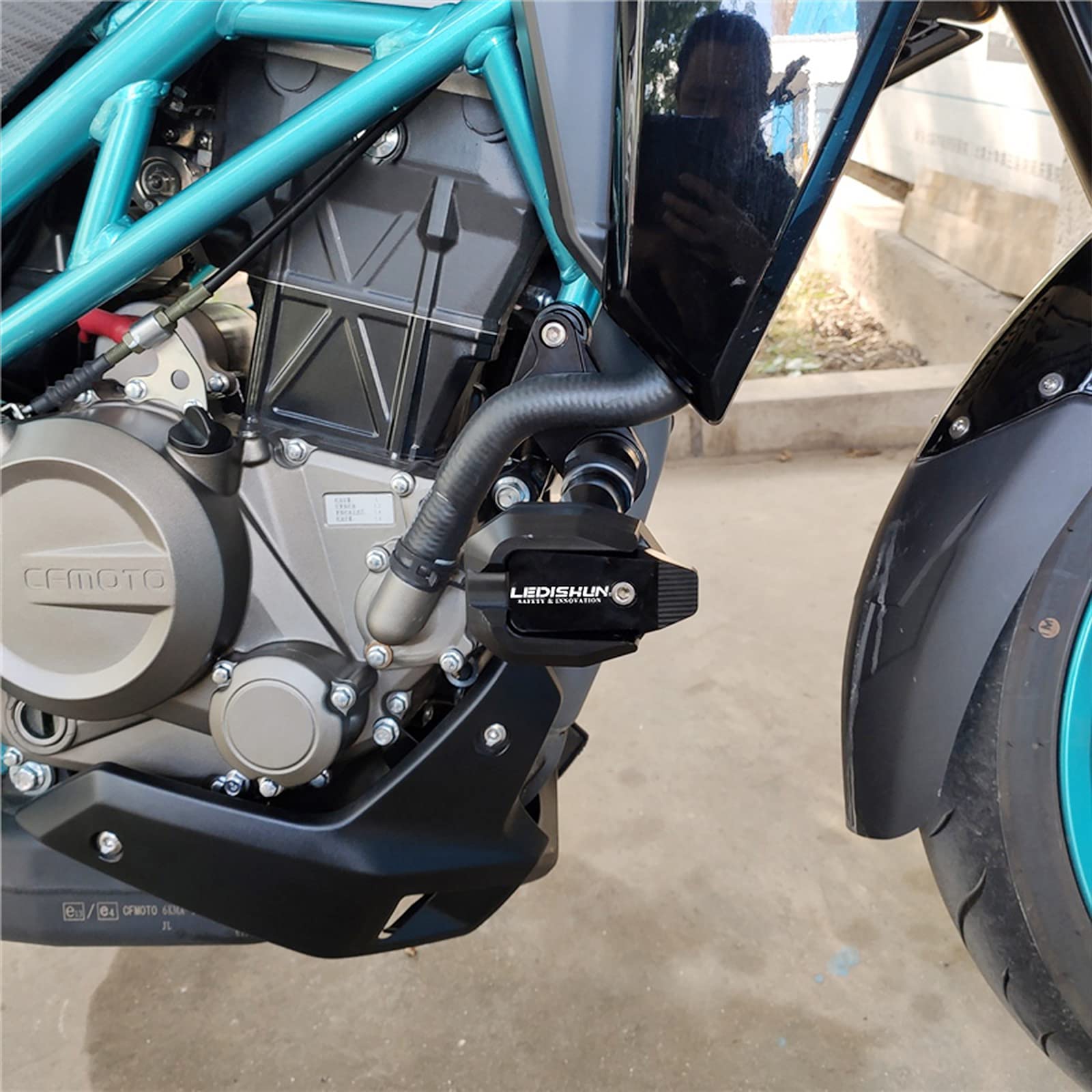 Ledishun Motorcycle Falling Protection Frame Slider Guard Anti (Fit For Cfmoto Vehicle) 300Nk 250Nk 150Nk (Gary,150Nk/250Nk/300Nk)