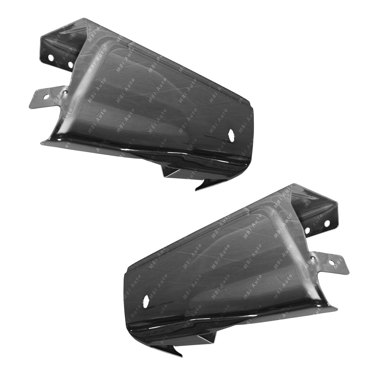 Mbi Auto - Chrome, Steel Pair Of Left & Right Rear Bumper Ends For 2015-2020 Ford F150 Pickup W/Park 15-20, Fo1102381
