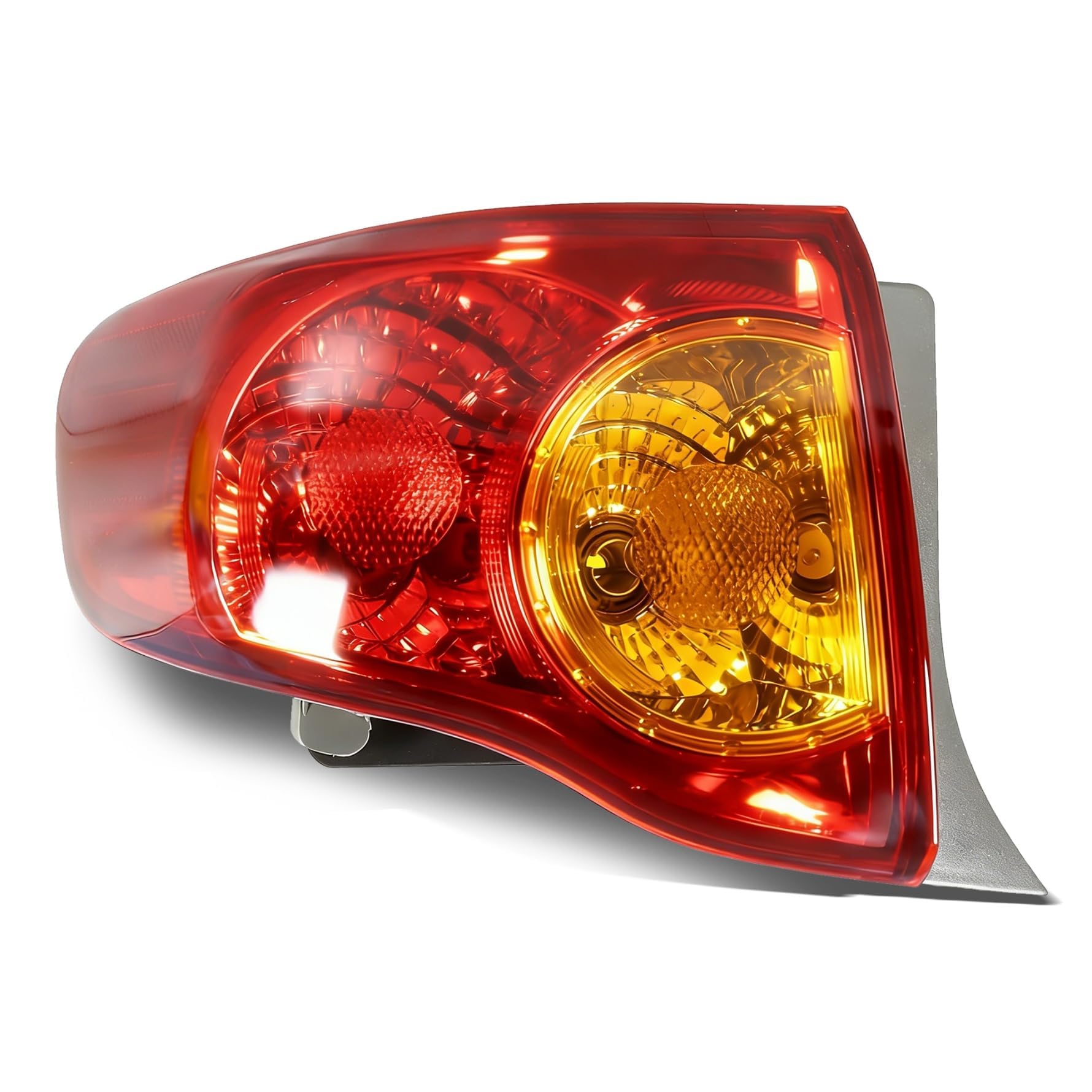 munirater Outer Body Left Tail Light Assembly Replacement for 2009-2010 Toyota Corolla OE-Style, Replaces Tail Light Rear Brake 