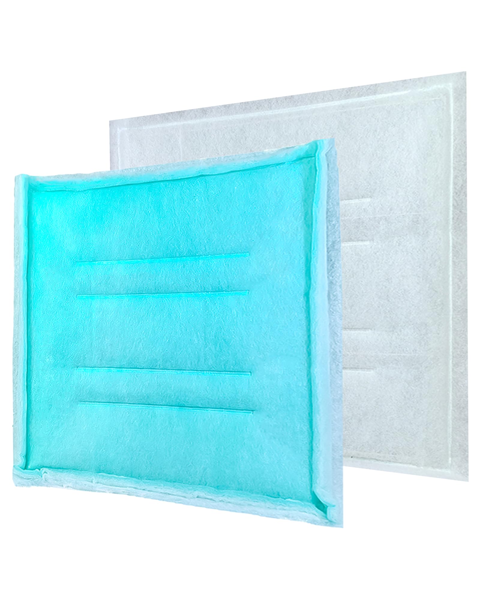 AUC Paint Booth Tacky Intake Filter Pad Series 55, 16 x 25 (20/case) Spray Booth Intake Filter with Internal Wire Support Frame