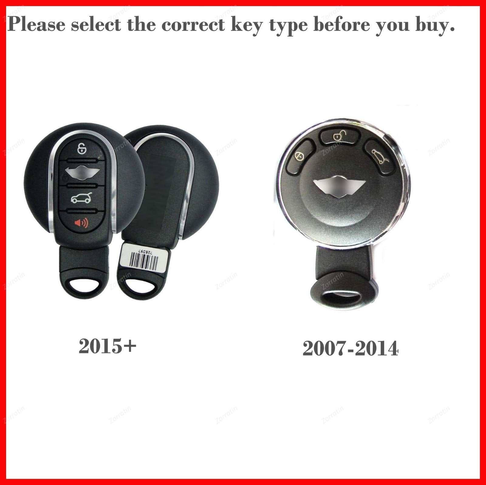 Silicone Remote Key Fob Cover Protector for Mini Cooper F55 / F56 Hatch / F54 Clubman / F57 Cabrio 2015+