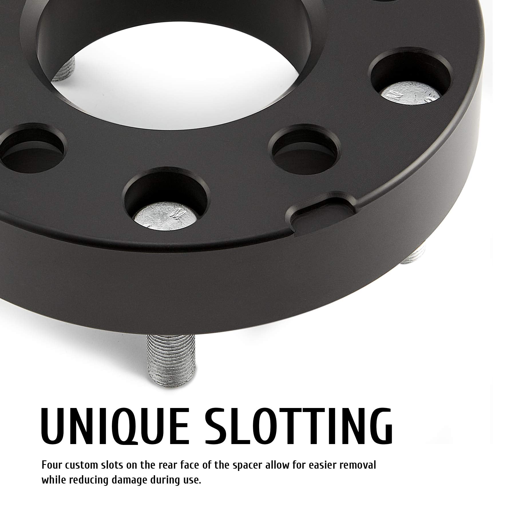 Orion Motor Tech 2" Black ATV Wheel Spacers Kit for Polaris Ranger/RZR XP 1000, 4x156, T6 Billet Aluminum, Set of 4