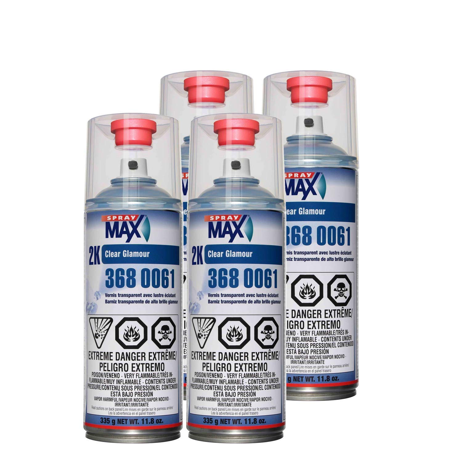 Spray Max Usc 2K High Gloss Clearcoat Aerosol (4 Pack)