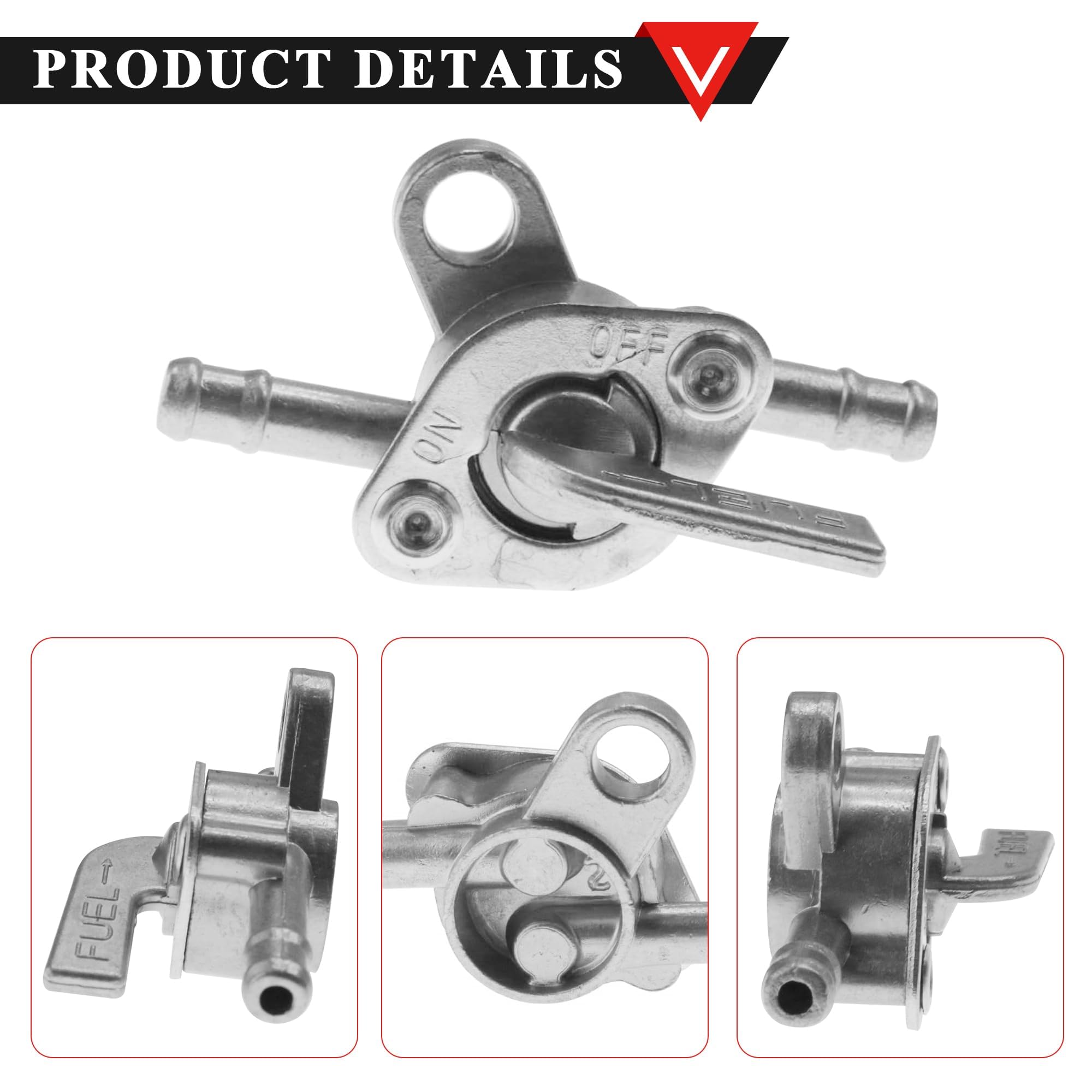 PRO BAT Petrol Fuel Tank + Inline Shut Off Valve Petcock + Filter Hose Line for 2 Stroke 43 47cc 49CC Quad ATV Mini Moto Kids Di