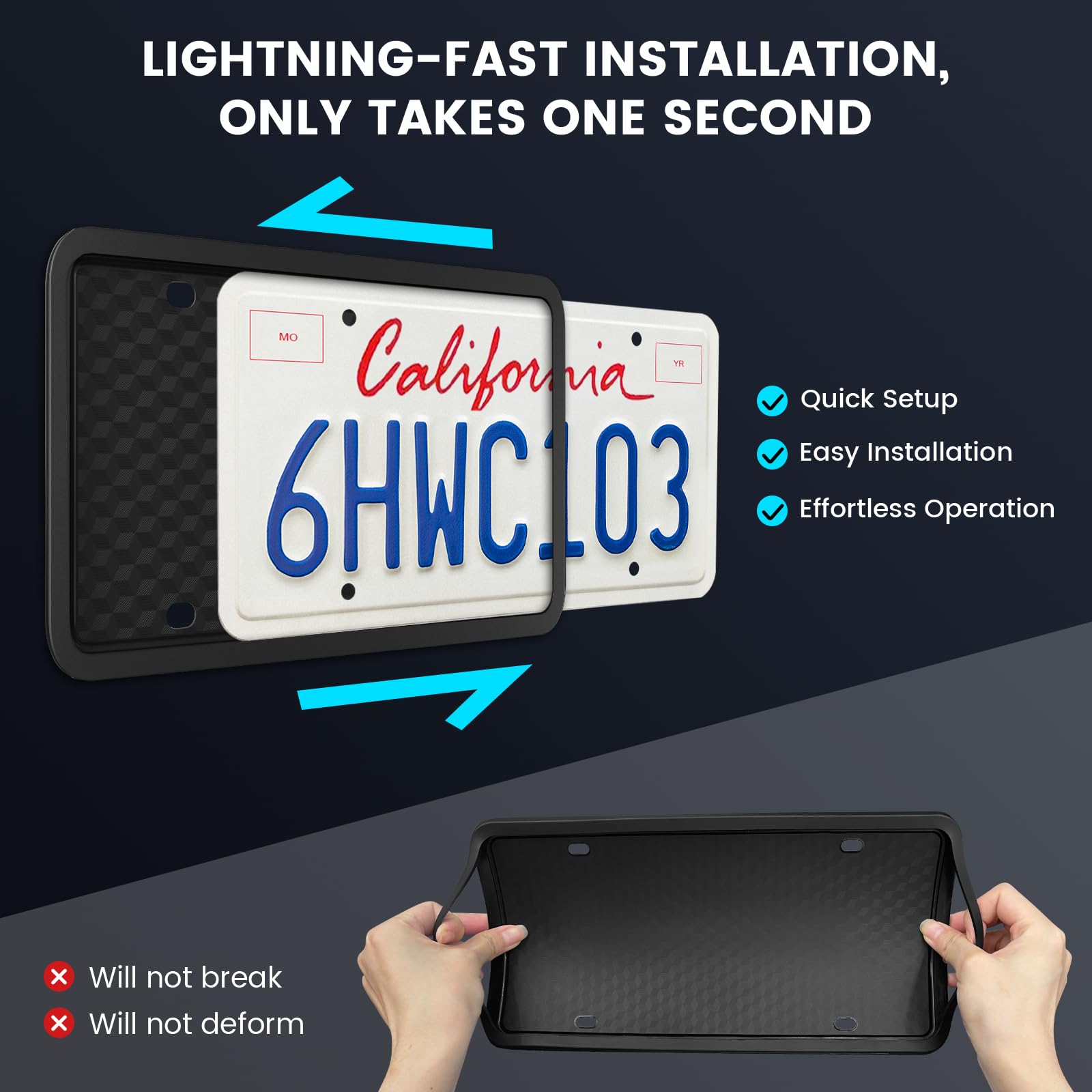 Podestaa License Plate Frame For Bmw & Mini Cooper Models, Rear License Plate Cover Holder Bracket For Bmw 528I 328I 535I 335I 3