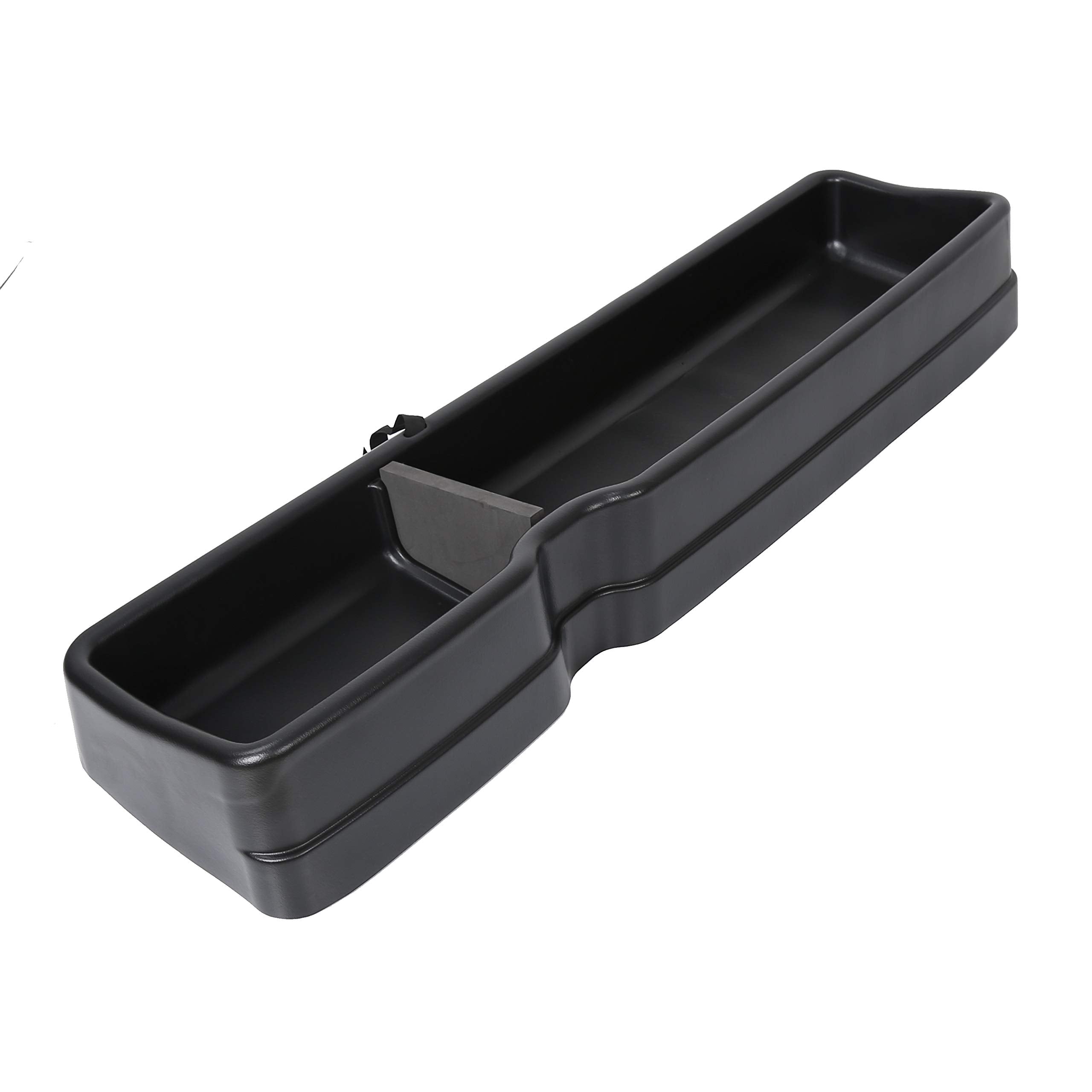 Ecotric Under Seat Storage Box Compatible With 2015-2024 Ford F150 Supercrew Cab 2017-2024 F250 F350 F450 Crewcab Without Storag