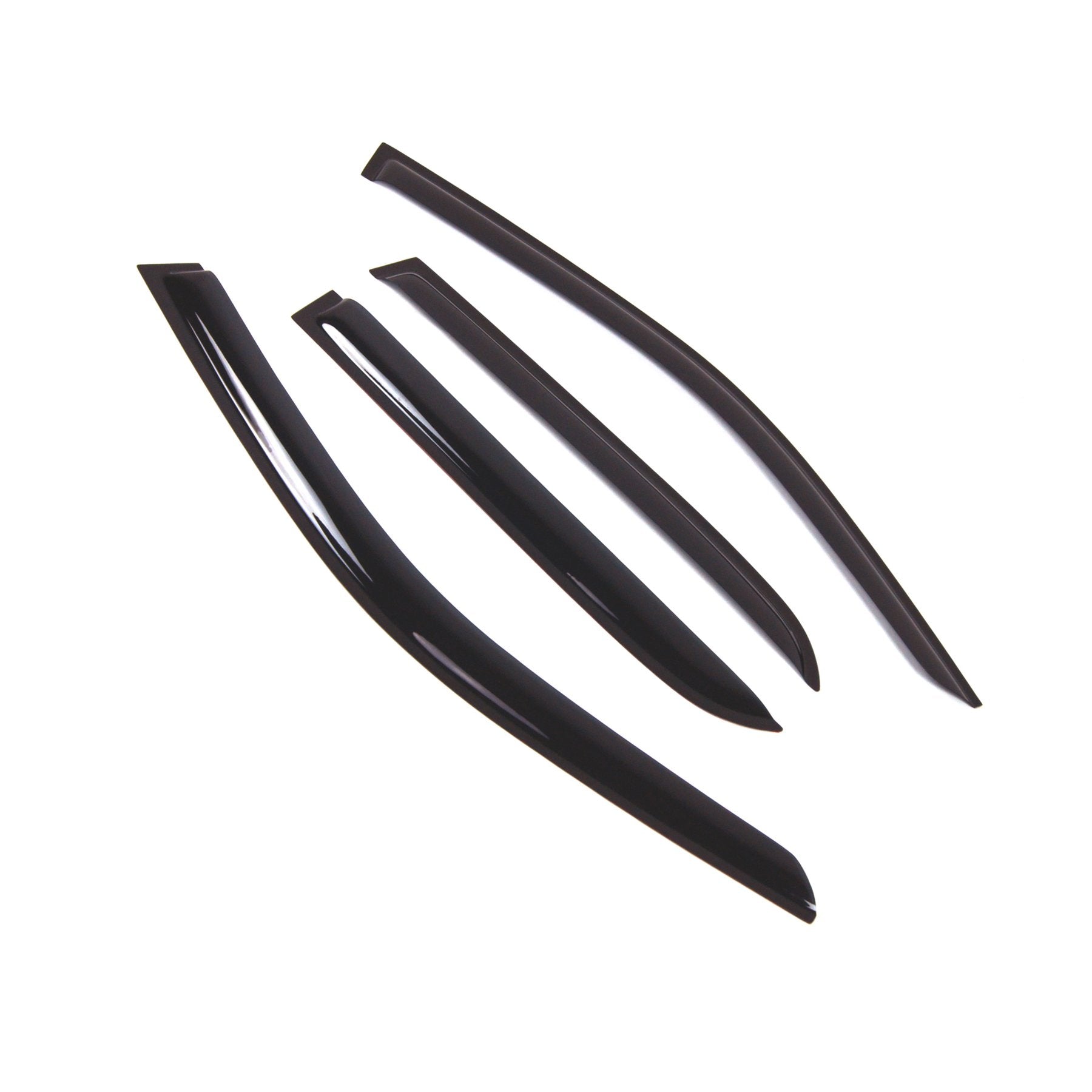 Tuningpros Outside Mount Window Vent Visors Rain Guards Compatible With Mercedes Ml350 Ml500 2016-2018 | Side Window Wind Deflec