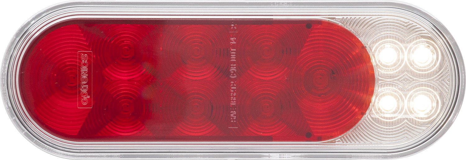 Optronics Stl211Xrb 4'' Fusion Gen Ii Led Combination Stop/Turn/Tail/Back-Up Light, Red
