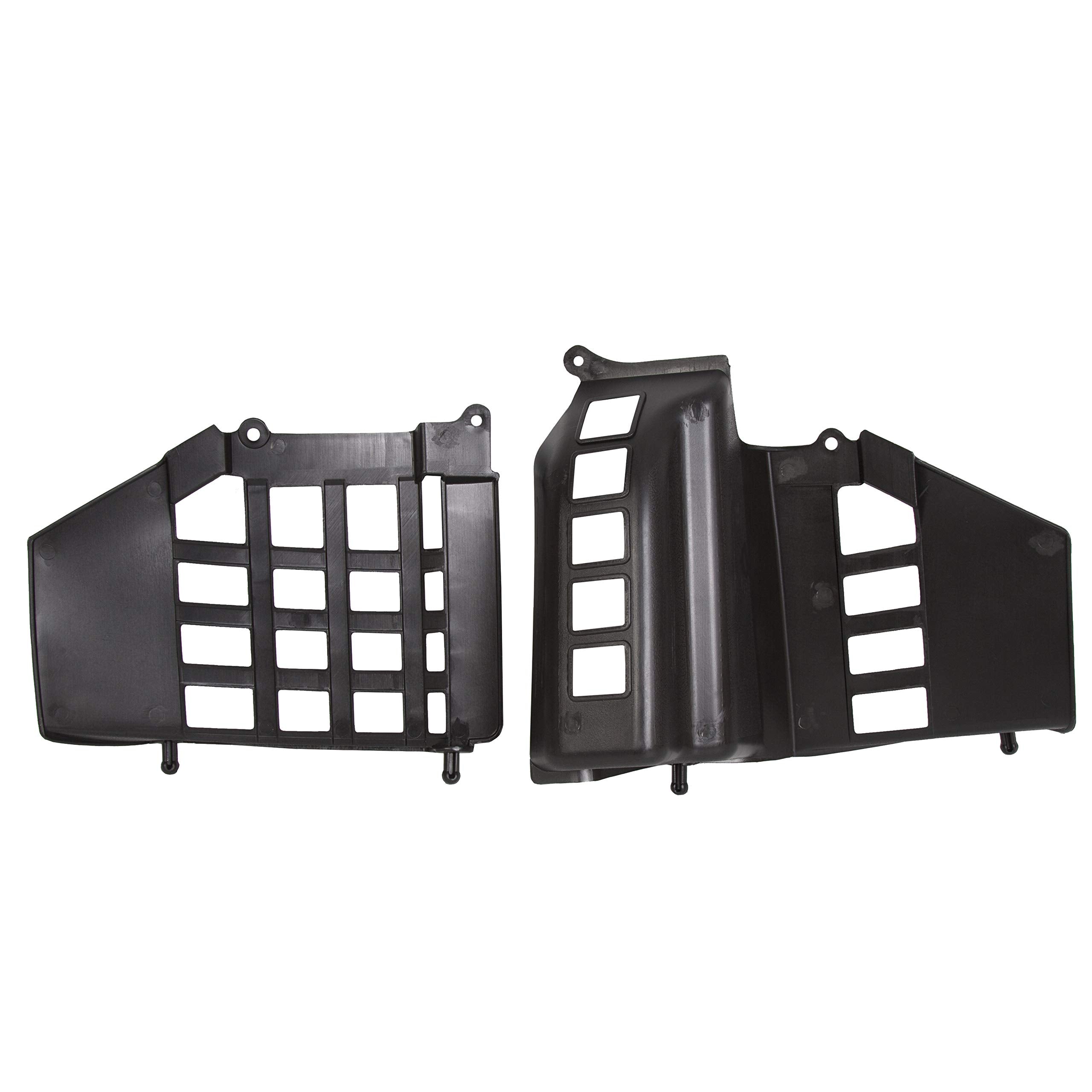 ECOTRIC Black Heel Guard for 1987-2006 Yamaha Banshee, Plastic, Small, Model ET-421, Left + Right Pair