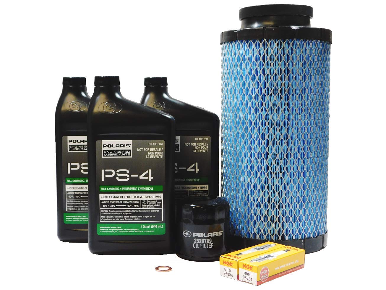 2017-2021 Polaris RZR XP Turbo S OEM 5W-50 Oil Change Service Kit POL74