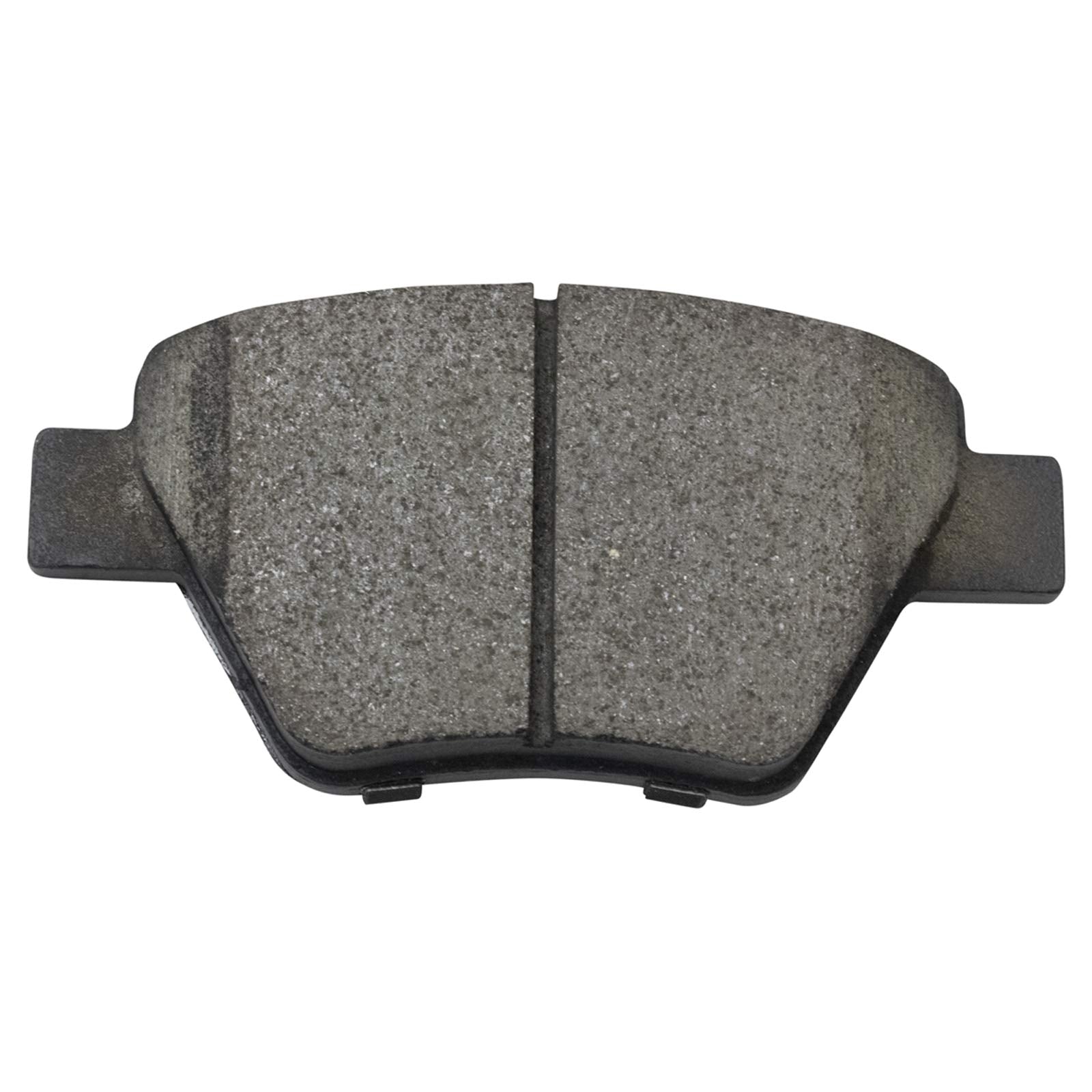 Trq Rear Ceramic Brake Pad & 2 Coated Rotor Kit Compatible With Vw Volkswagen Jetta Golf