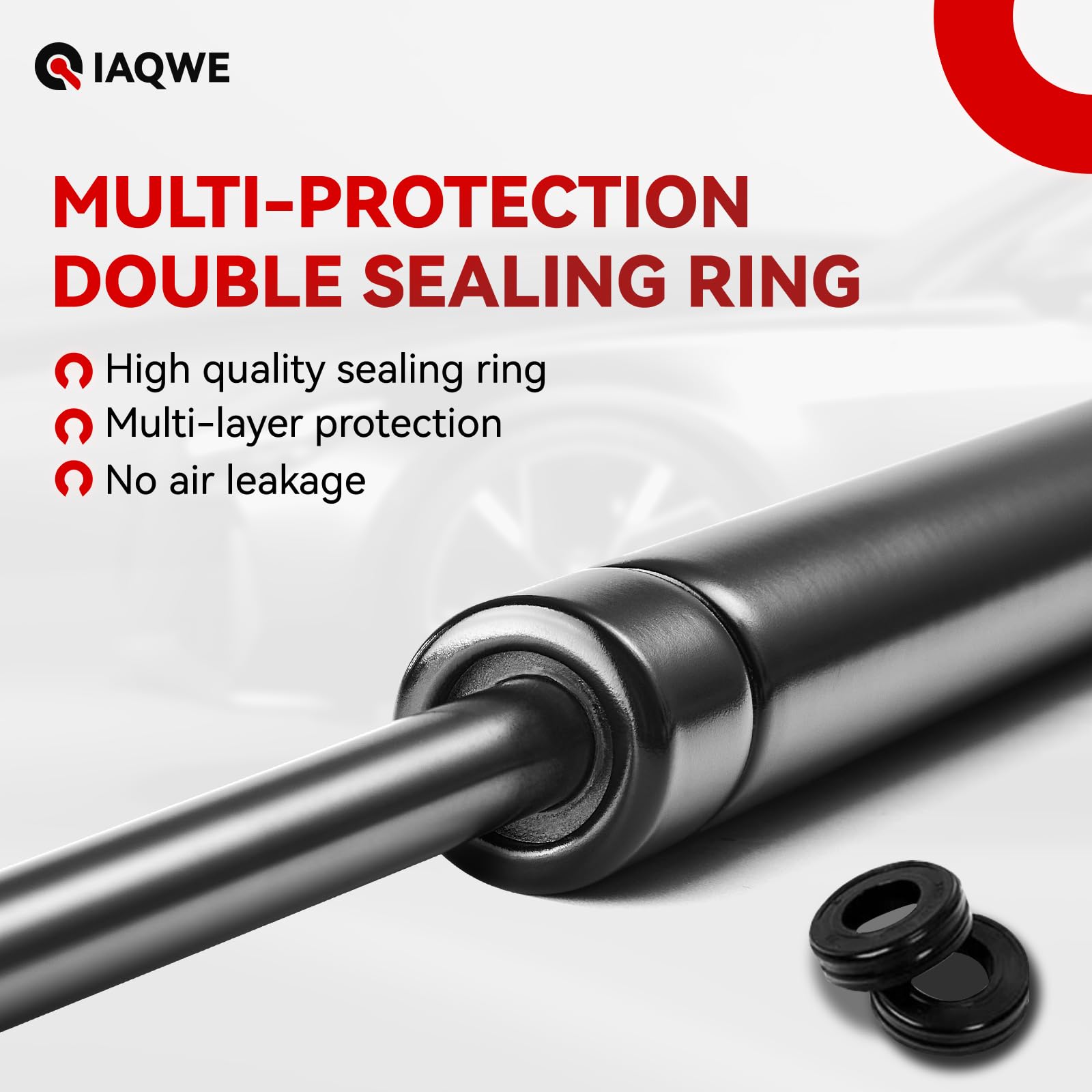 IAQWE Gas Struts for Truck Cap Window, 19" Metal Lift Springs, Black, Model C16-20651, 40Lbs, 2 PCS