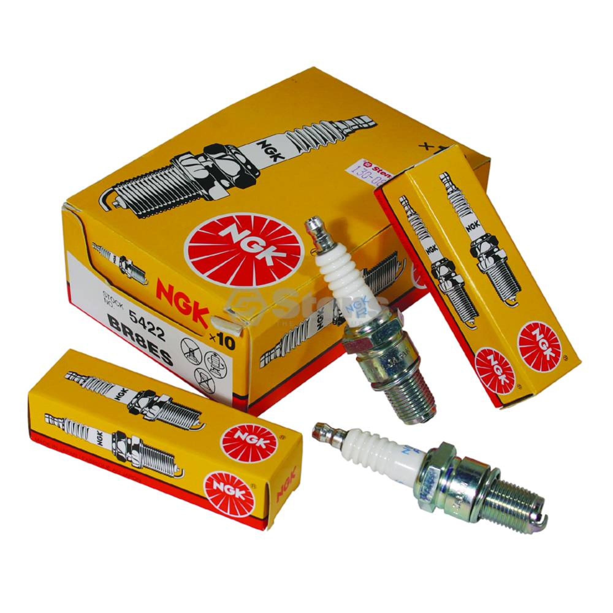 Set (8Pcs) Ngk Standard Spark Plugs Stock 5422 Nickel Core Tip Standard 0.032In Br8Es
