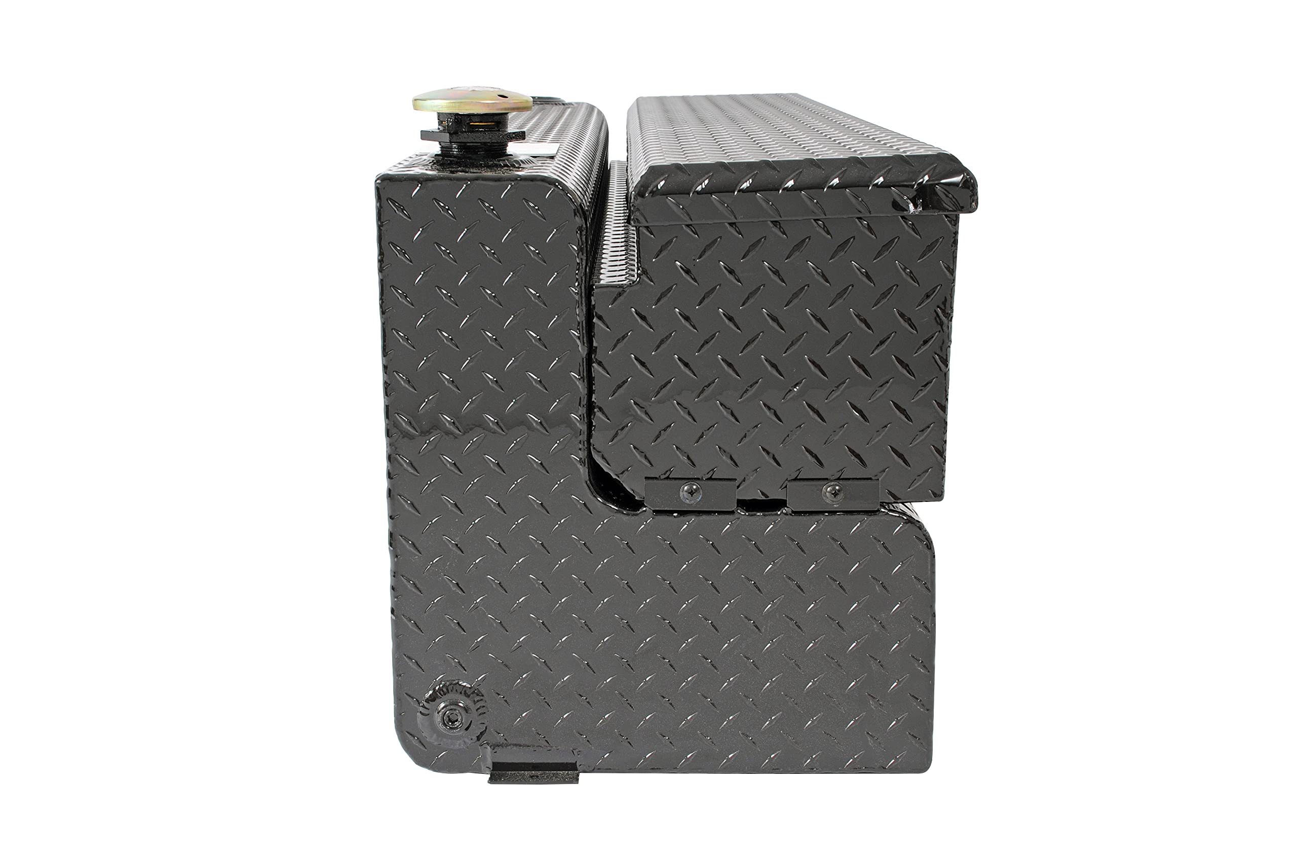Dee Zee Dz92740Xb (43 Gallon) Auxiliary Diesel Fuel Transfer Tank - Black Aluminum