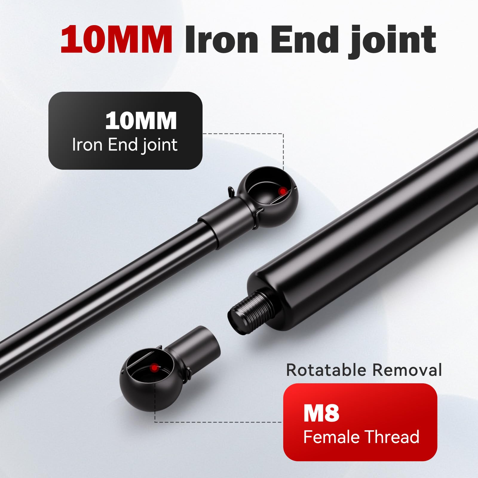 Vepagoo C1615953 35In 100Lb/445N Gas Shock Strut Spring Lift Support For Heavy Duty Trap Door Tonneau Cover Truck Bed Camper She