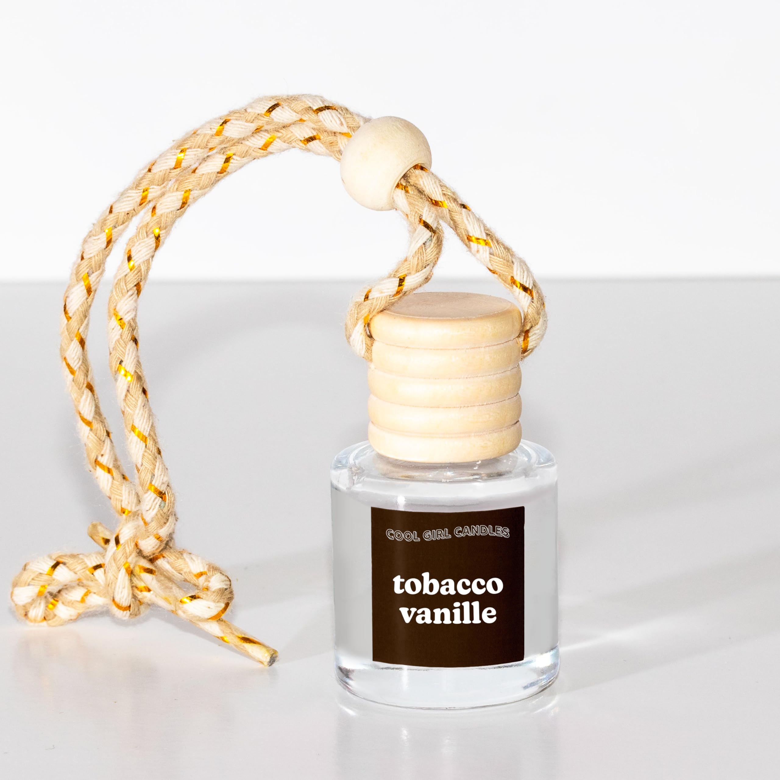 Coolgirlcandles Tobacco Vanille Car Air Hanging Fragrance Oil Diffuser Car Air Freshener Diffuser For Essential Oils, Scents Aro