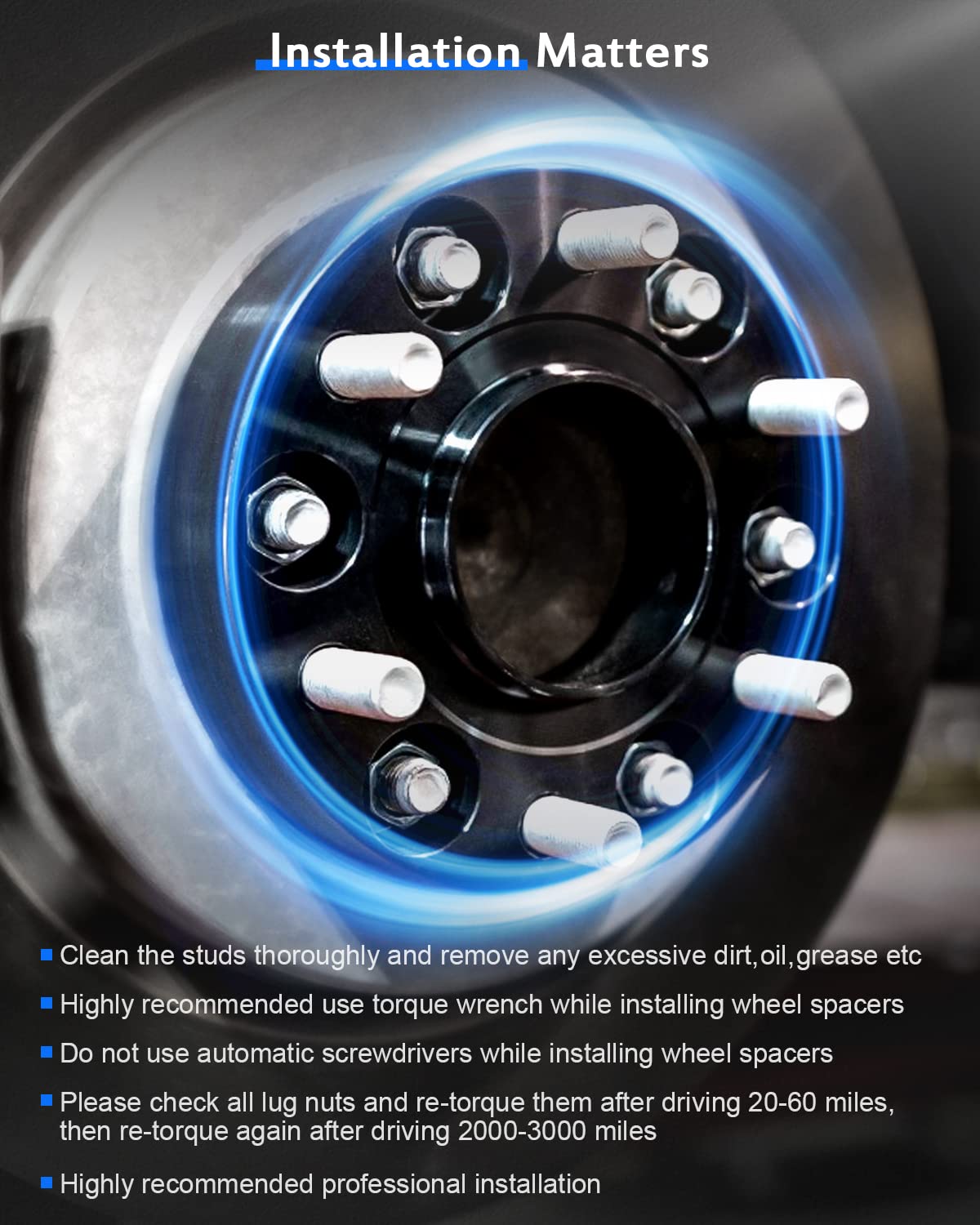 ECCPP 2X 5x4.75 to 5x4.75 Wheel Spacers hubcentric 20mm 5 Lug 5x120.7mm 70.3mm CB fits for Chevrolet Corvette 1984-2019 |for Che