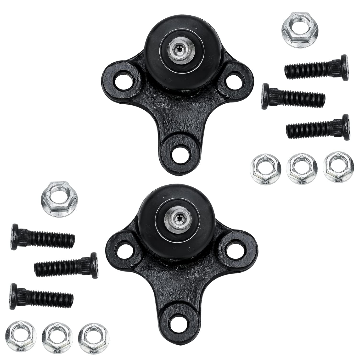 Detroit Axle - 8pc Front End Suspension Kit for Audi A3 Quattro VW Eos Golf GTI Jetta R32 Rabbit, Lower Control Arms Outer Tie R