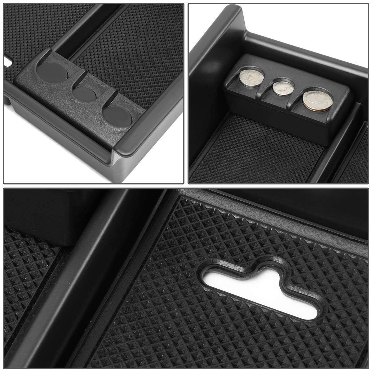 Dna Motoring Ztl-Y-0021 Center Console Armrest Organizer Tray [For 10-18 4Runner],Black