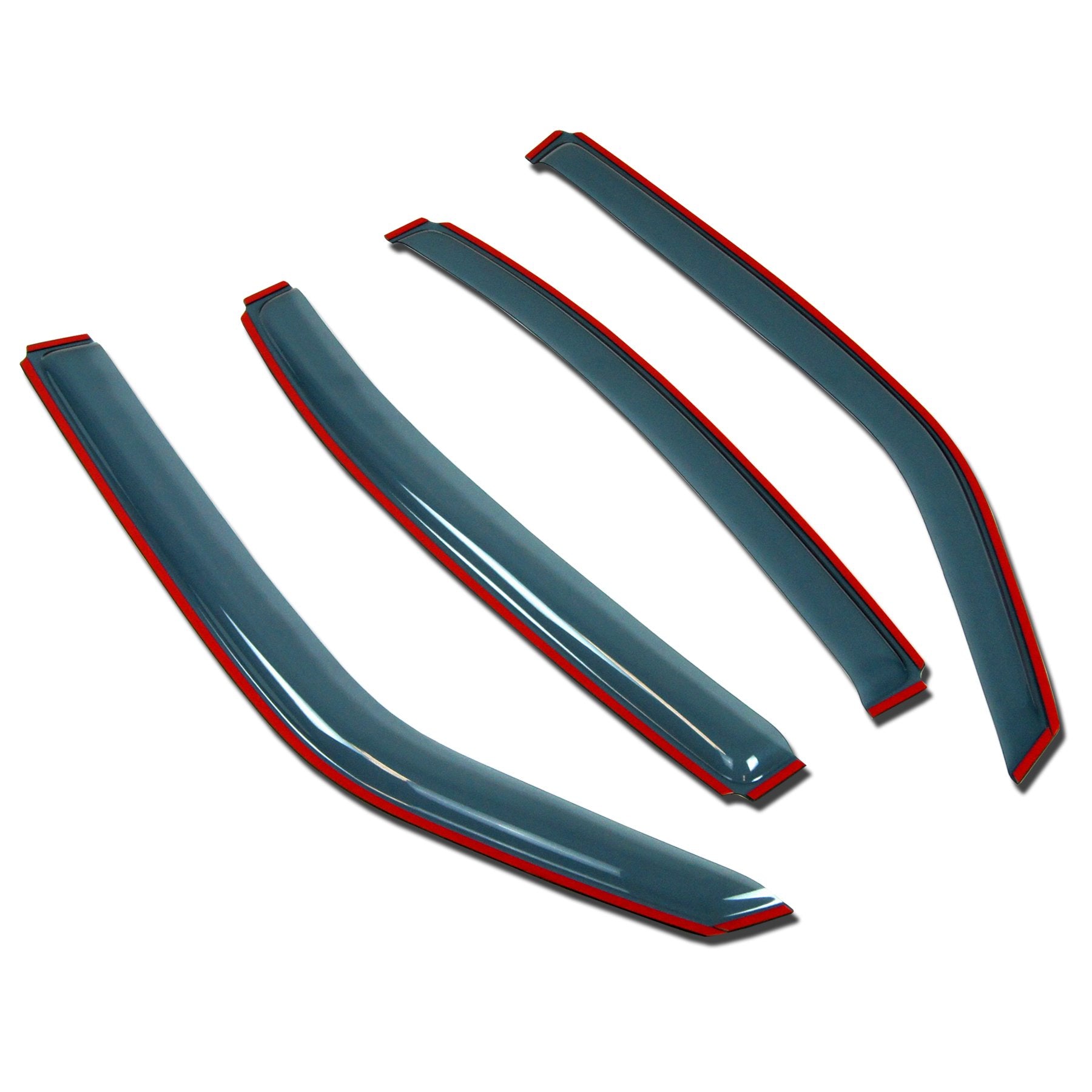 Tuningpros In-Channel Window Vent Visors Rain Guards Compatible With Chevrolet Tahoe 2015-2016 | Side Window Wind Deflectors Rai