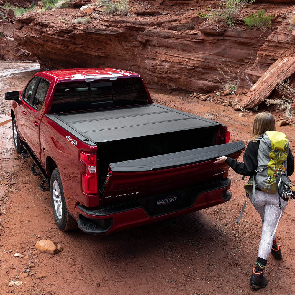 Undercover Armorflex Hard Folding Truck Bed Tonneau Cover | Ax12021 | Fits 2019 - 2021 Chevy/Gm Silverado/Sierra, Works With Mul