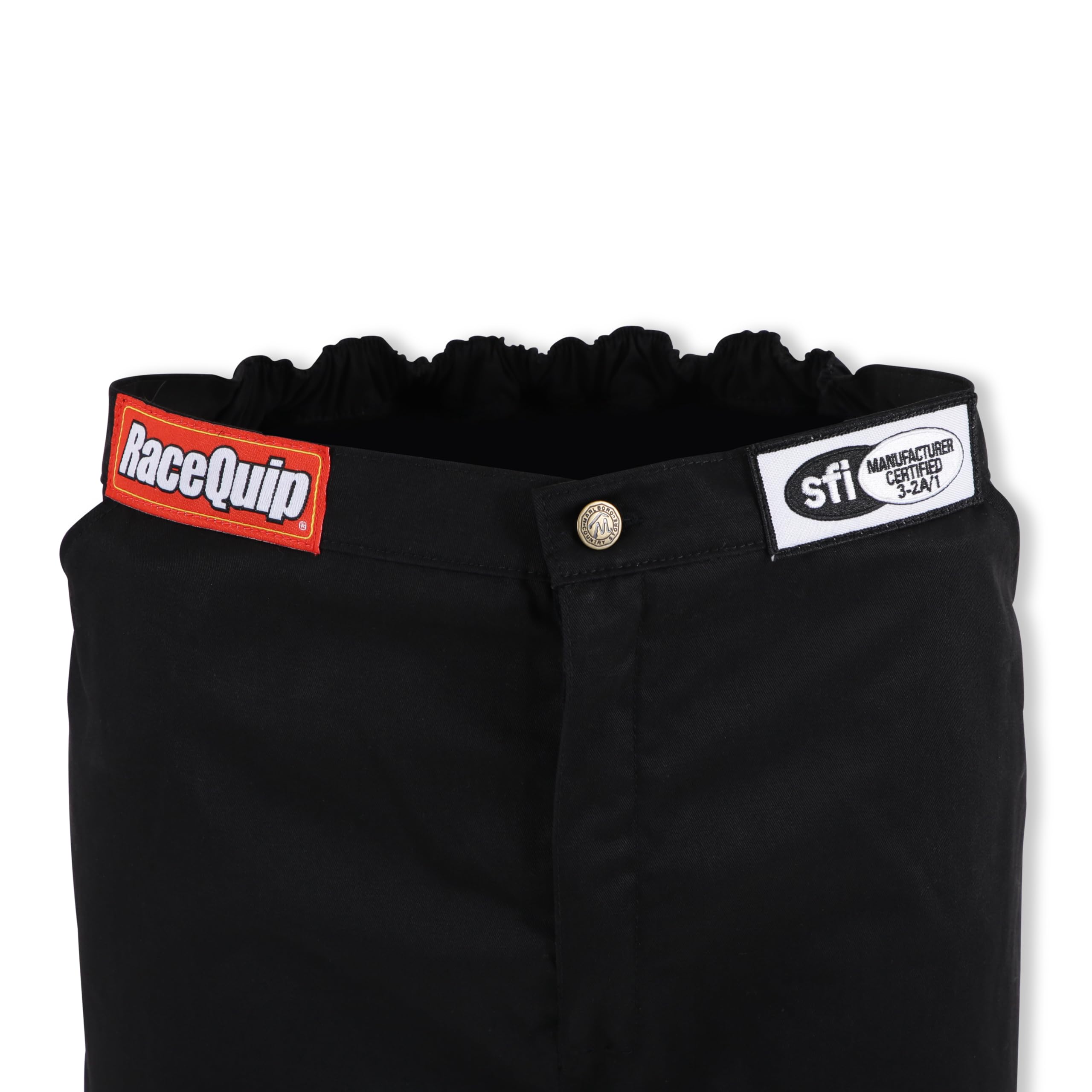 RaceQuip Racing Driver Fire Suit Pants Single Layer SFI 3.2A/ 1 Black 2X-Large 112007