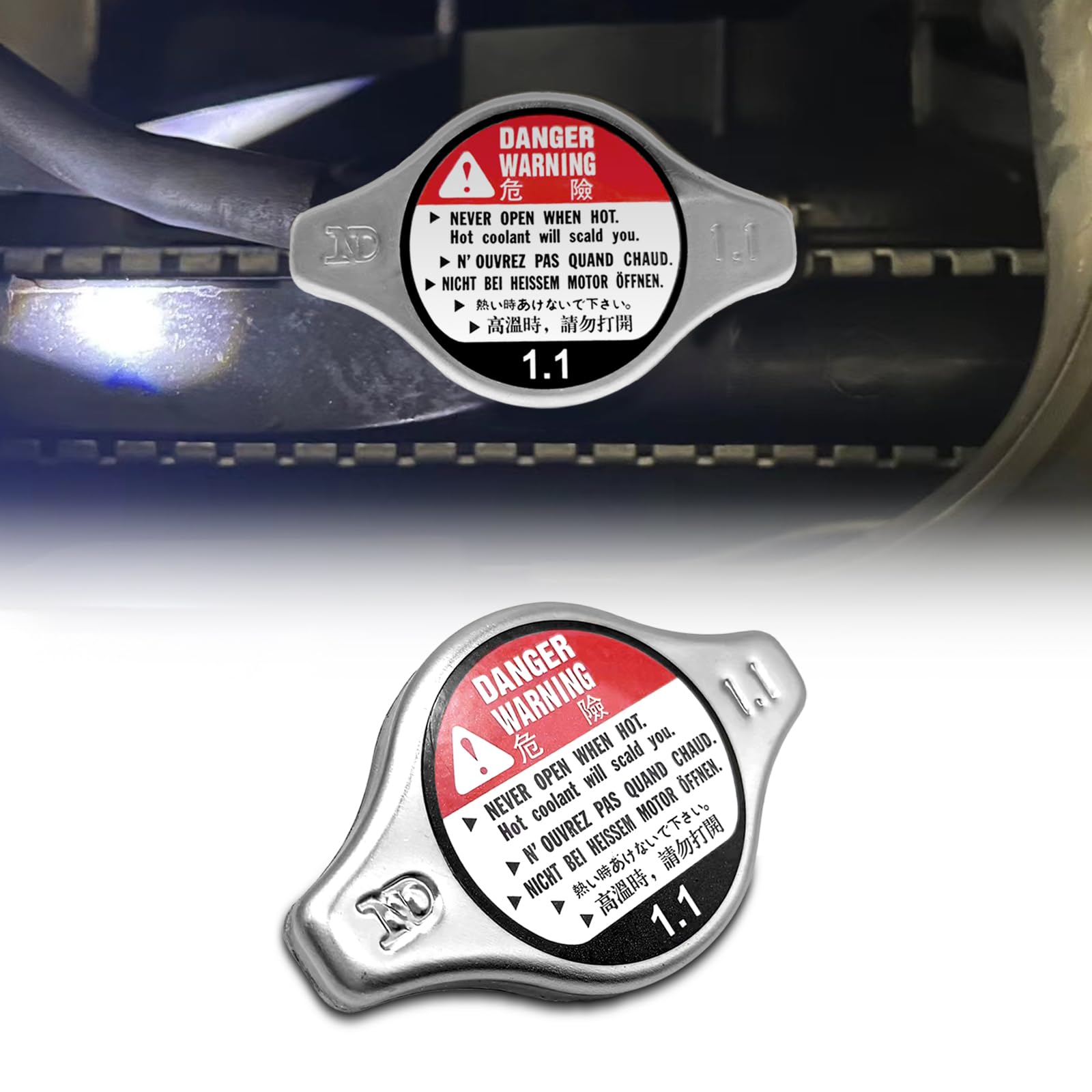 19045-PAA-A01 Radiator Cap, Compatible with 1994-2006 Honda Accord 1992-2005 Honda Civic 1997-2005 CRV 1995-2007 Odyssey 2003-20