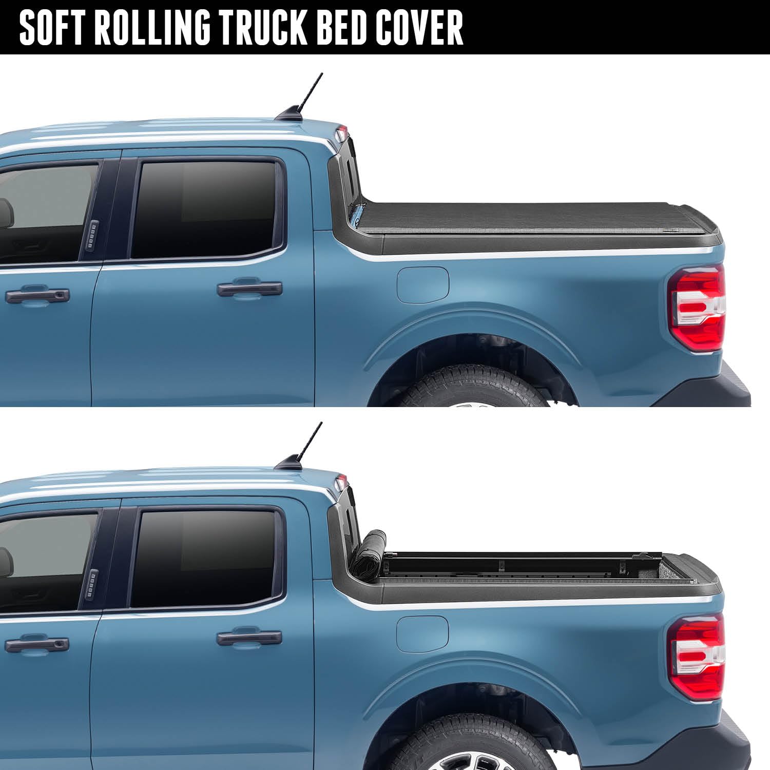 Realtruck Truxedo Lo Pro Soft Roll Up Truck Bed Tonneau Cover | 598301 | Fits 2015 - 2024 Ford F-150 6' 7 Bed (78.9)