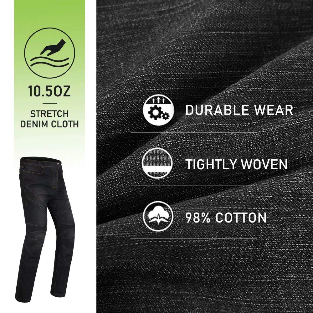 Ilm Motorcycle Dirt Bike Pants For Men Ce Armored Motocross Riding Gear Jeans Motorbike Adventure Touring Bjn01 Gray