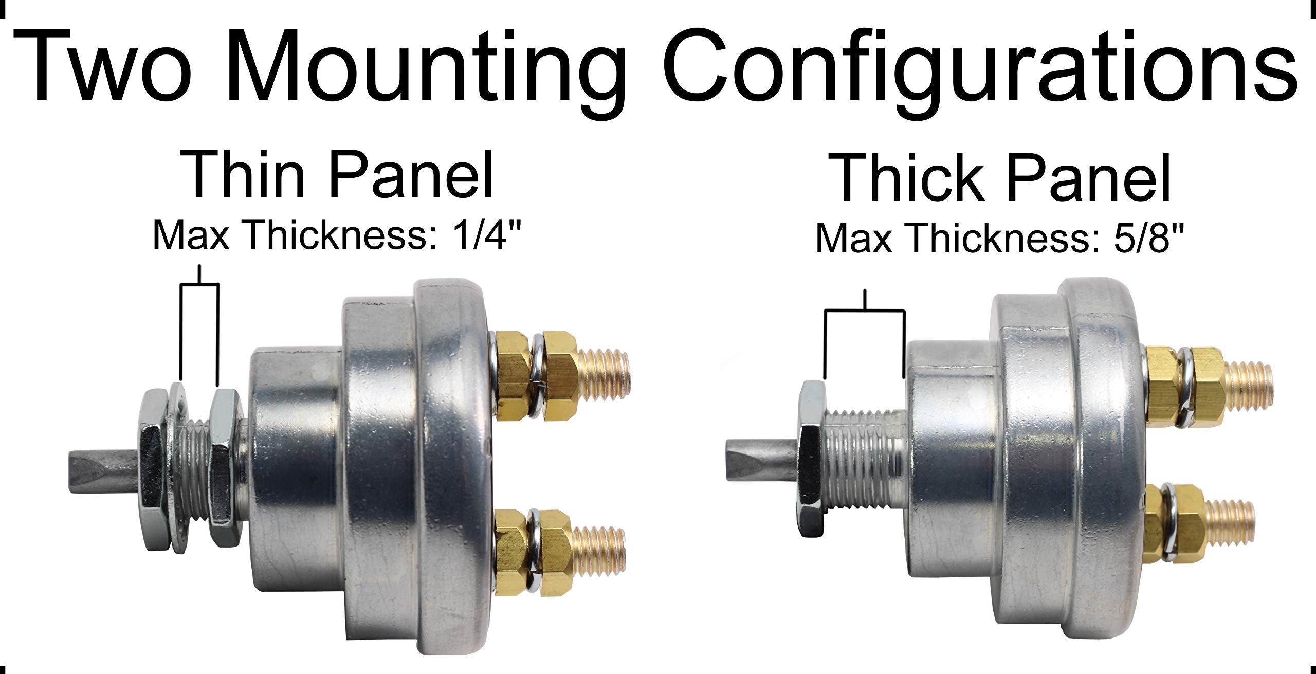 Fastronix 3/8" 2 Post High Current Battery Disconnect Switch, Aluminum, Model 303-001, 180/1000 Amp