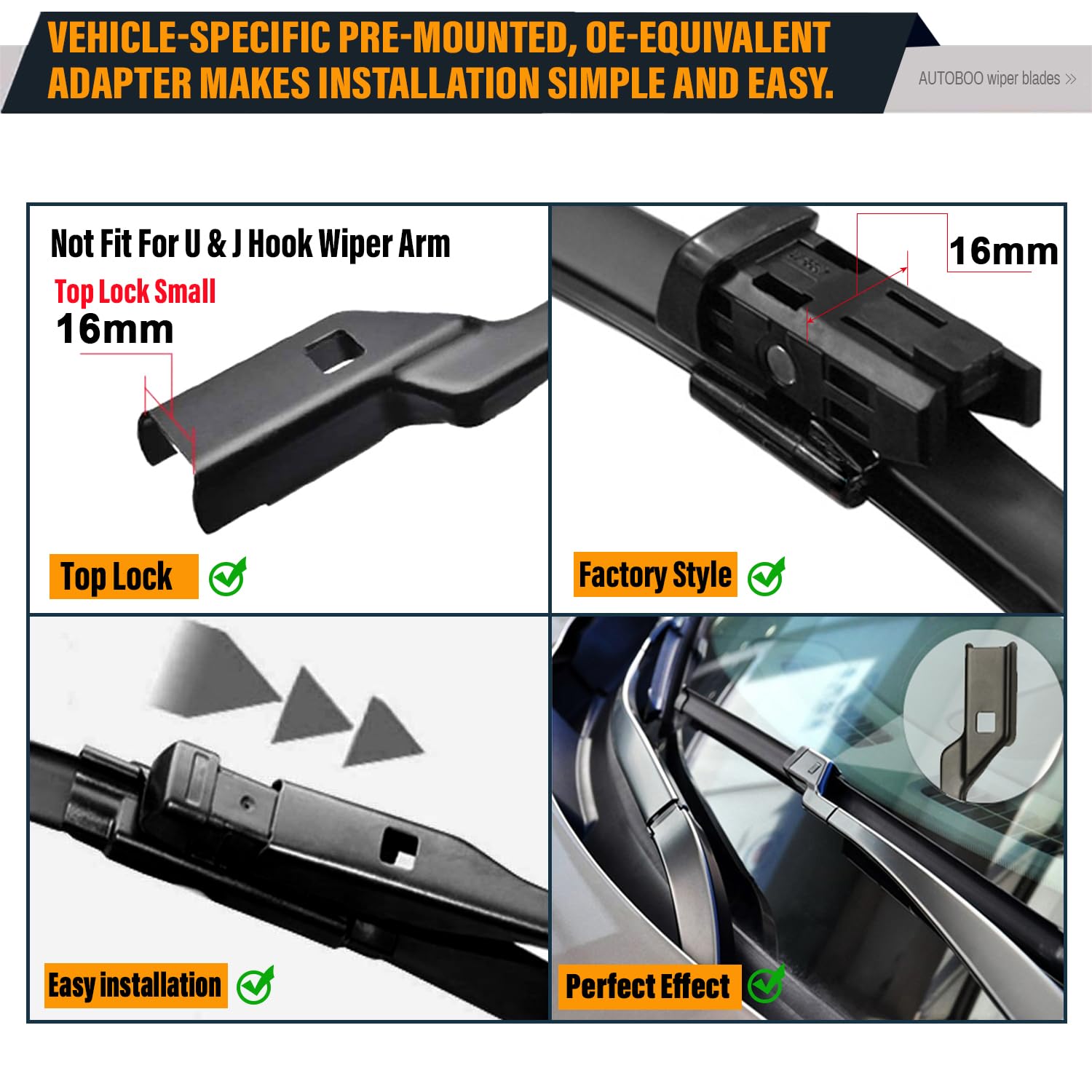 Oem Windshield Wiper Blade Replacement For Audi Q7 Sq7 2017 2018 2019 2020 2021 2022 2023 Original Equipment All-Season Rear Wip