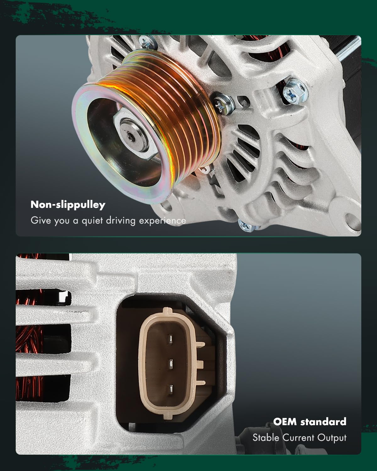 SCITOO Alternator Fit for Nissan for March L4 1.6L 1598cc 98cid 2015-2017,for Nissan for Versa L4 1.6L 2012-2019,for Nissan for
