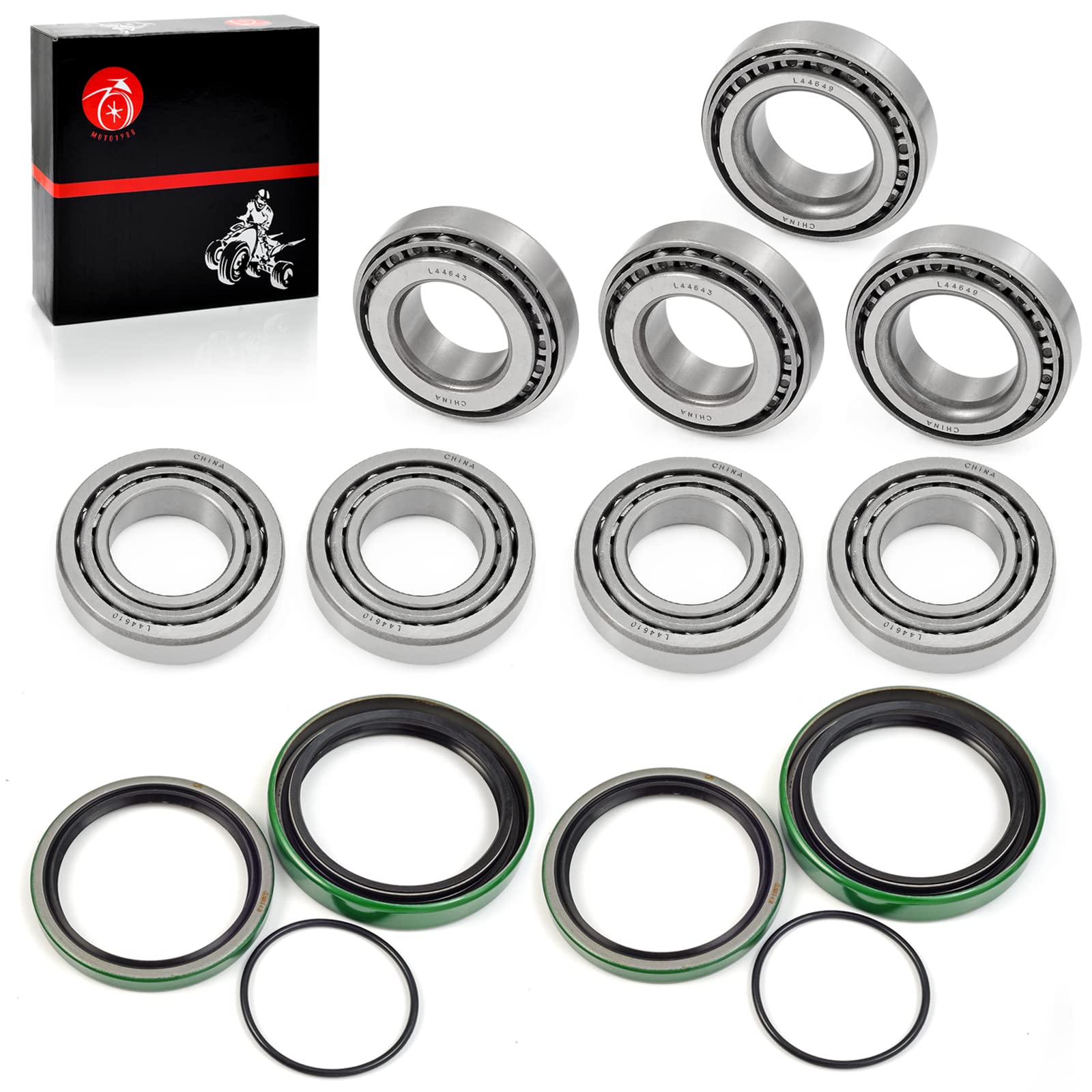 MOTO1988 Front Wheel Hub Strut Bearings & Seals Kit for Polaris Sportsman 335 400 500 Magnum 325 425 500 Scrambler 400 500 Worke