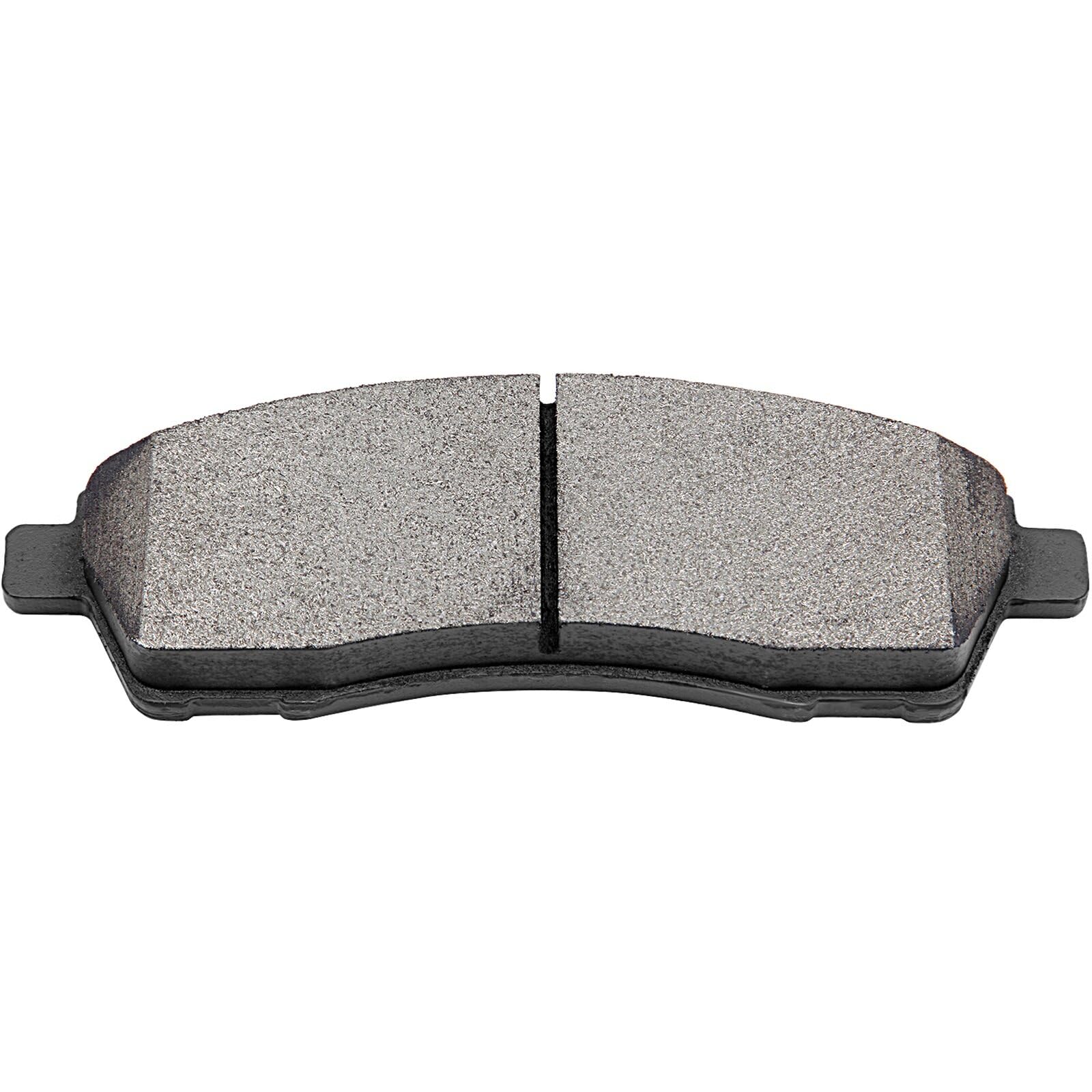 Eccpp D824-7625 D757-7626 Front Ceramic & Rear Semi Metallic Disc Brake Pad Set - Fit For Ford Excursion 2000-2005, F-250 Super