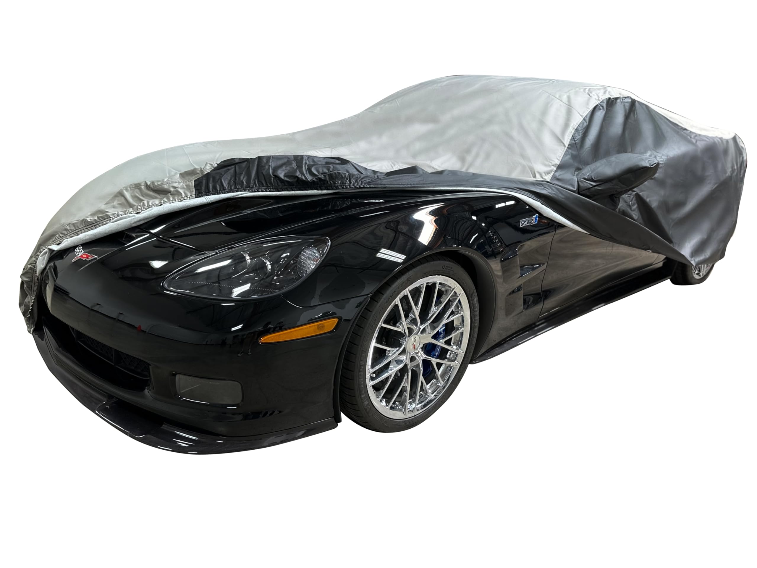 C6 Corvette Car Cover - Indoor/Outdoor Protection Ultraguard Plus 300 Denier Water Resistant - Custom Fit for All 2005-2013 Corv