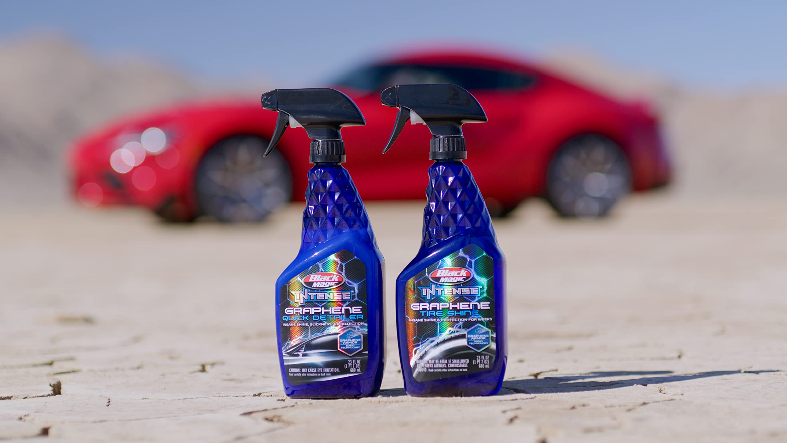Black Magic Tire Shine 120177 - 16oz Intense Graphene, Repels Dust & Grime, Boosts Color Depth, Blue