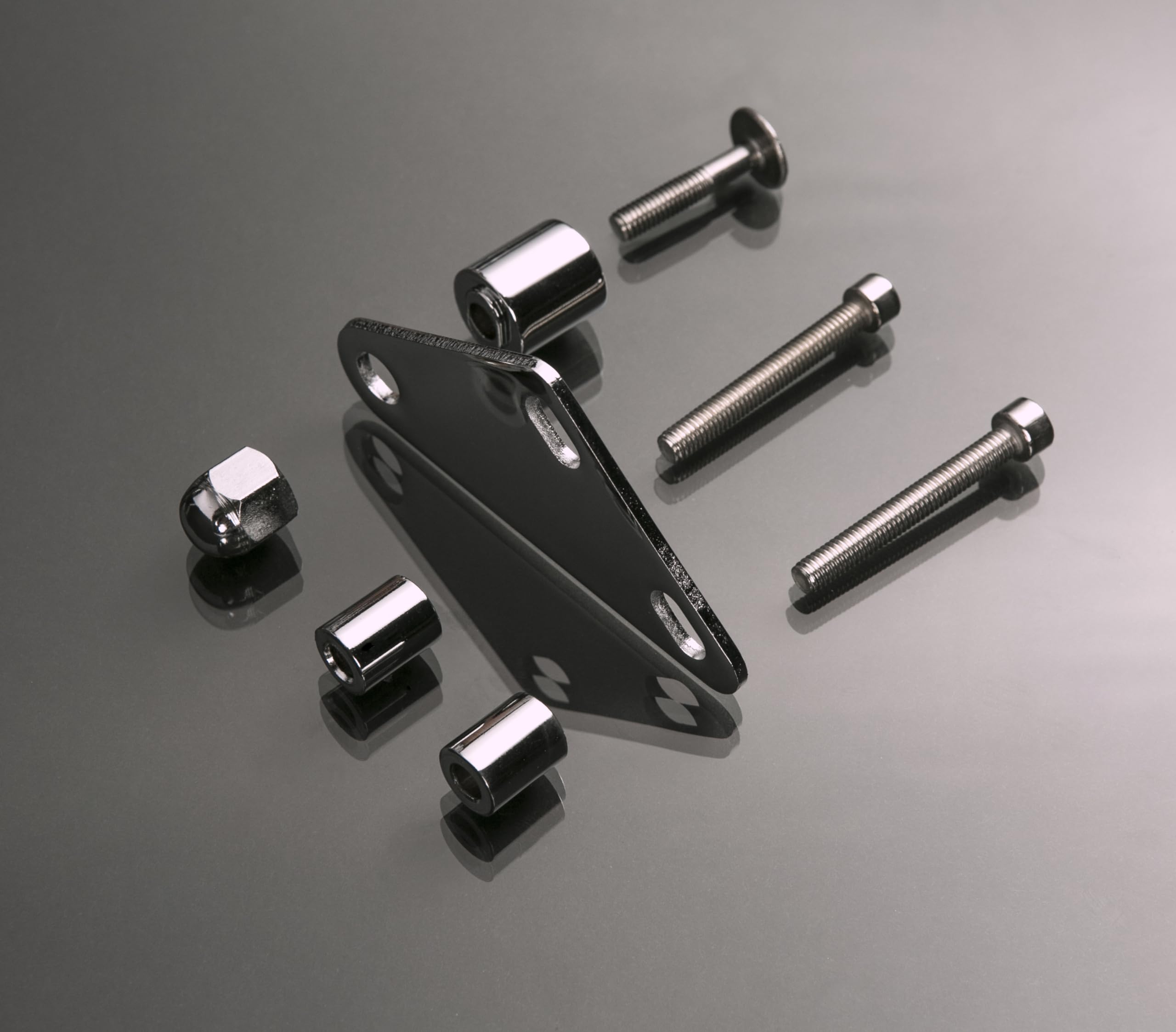 Kruzer Kaddy Skull Mount 1025 - Medium Chrome Silver, 1 Pack
