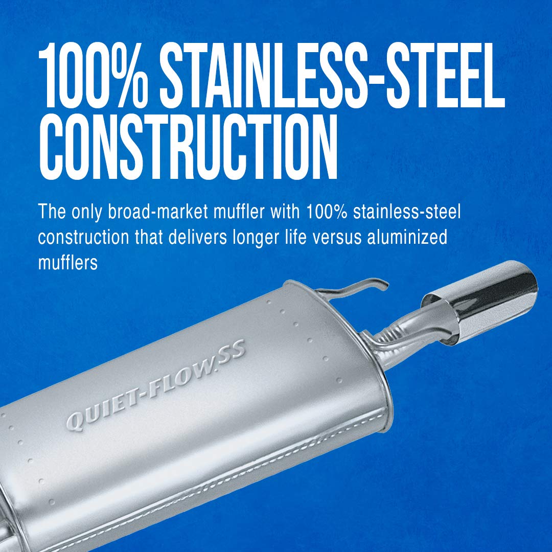 Walker Quiet-Flow Ss 54767 Direct Fit Exhaust Muffler Assembly 2 Outlet (Od) For Subaru Forester