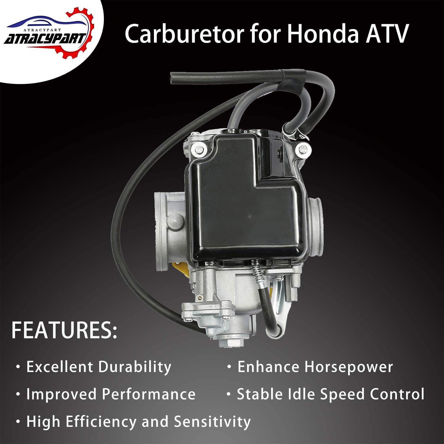 TRX400 Carburetor Fits 1999-2008 Honda Sportrax 400 TRX400EX 2x4, 2001-2015 Honda Sportrax TRX400, 2009-2014 Honda TRX400X, 1999