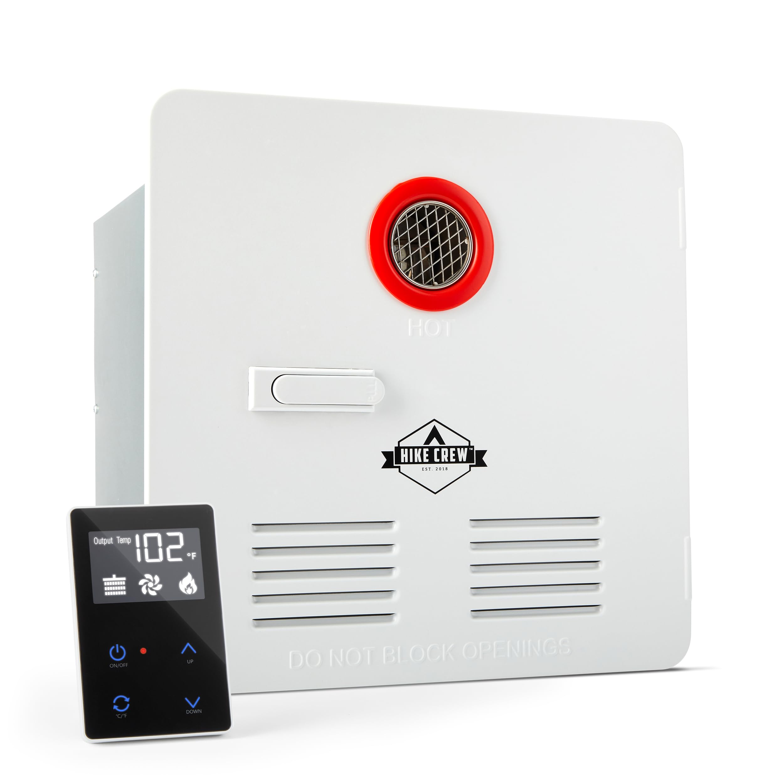 Hike Crew Tankless RV Hot Water Heater | Propane-Powered RV Water System for Instant Hot Water on Road Trips, Vacations, & More