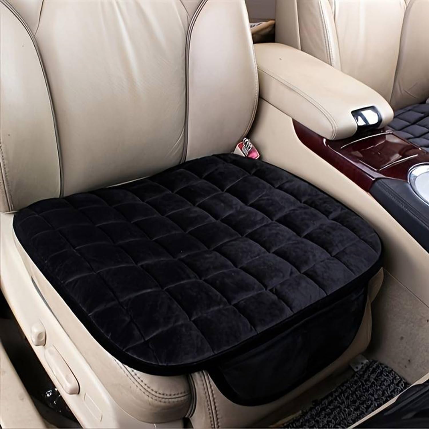 NIRAKLEAF Breathable Car Seat Cover Cushion, Black, 6050 cm, 1Pc