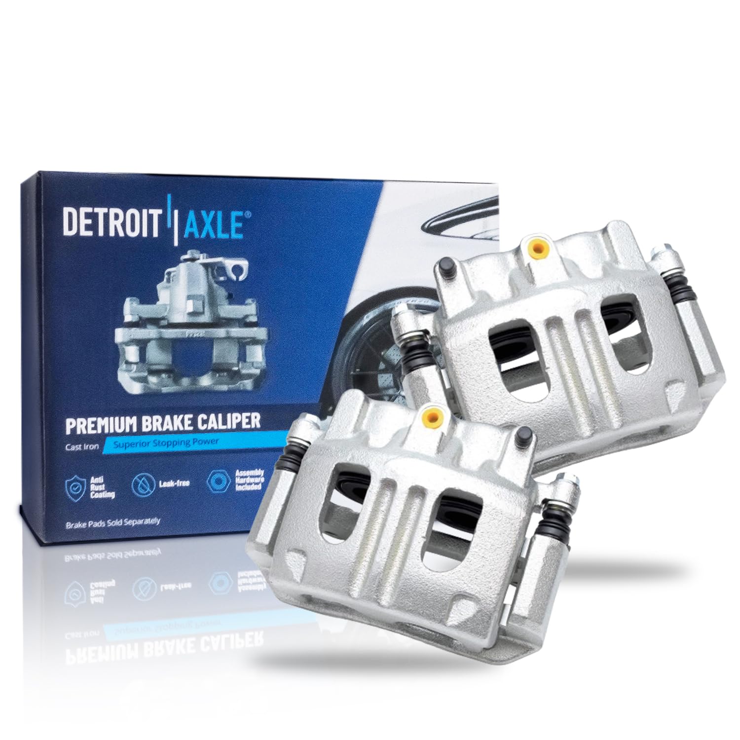 Detroit Axle - Front Brake Calipers for Ford Ranger Explorer Sport Trac Mercury Mountaineer Mazda B2300 B3000 B4000, Brake Calip