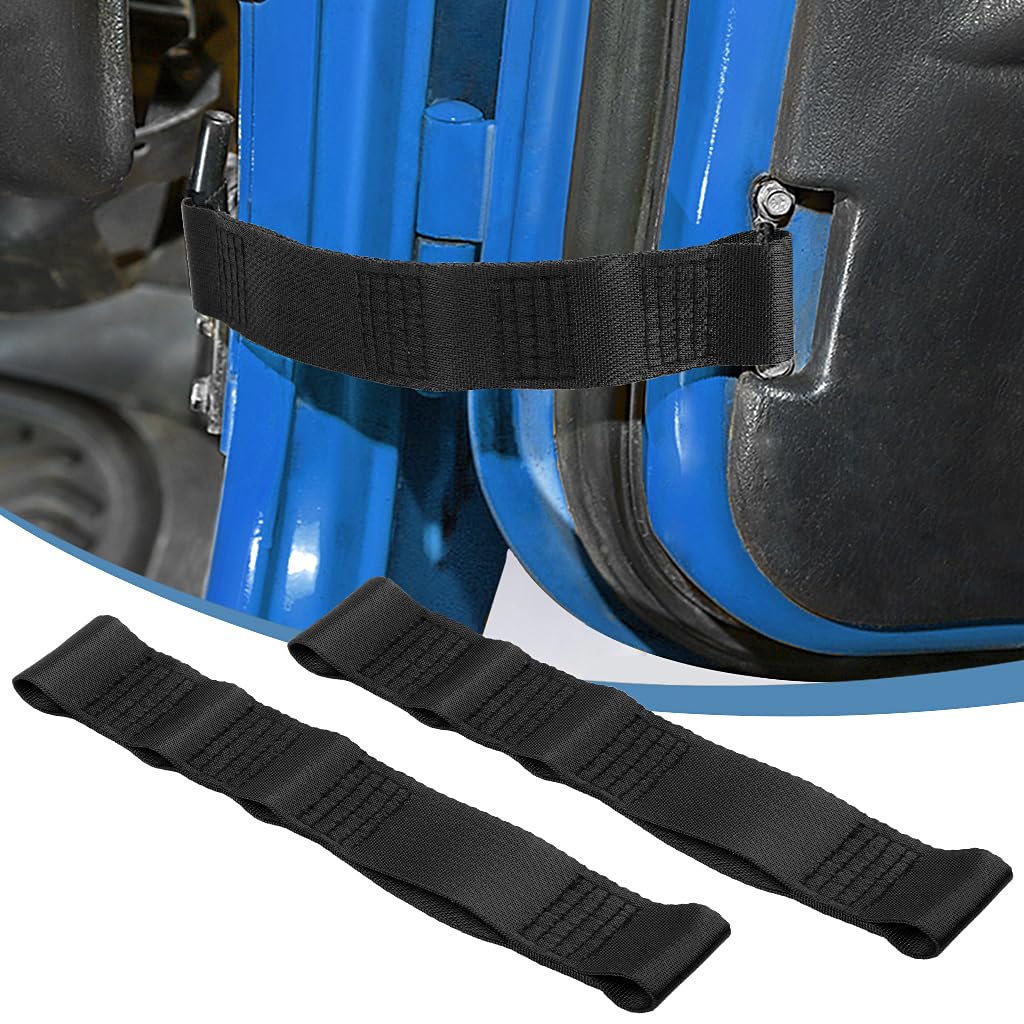 Pyghap Jeep Door Limiting Straps,2Pcs Heavy Duty Adjustable Door Check Strap Compatible With 1987-2024 Jeep Wrangler Door Straps