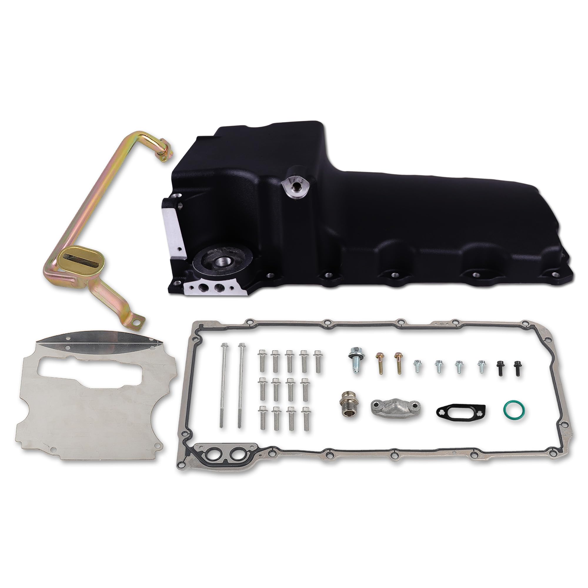 JGhyperX 302-1 81074 LS Swap Retrofit Engine Aluminum Oil Pan Kit Compatible with 1955-87 GM/Classic Car/Muscle Car/Trucks LS Ge