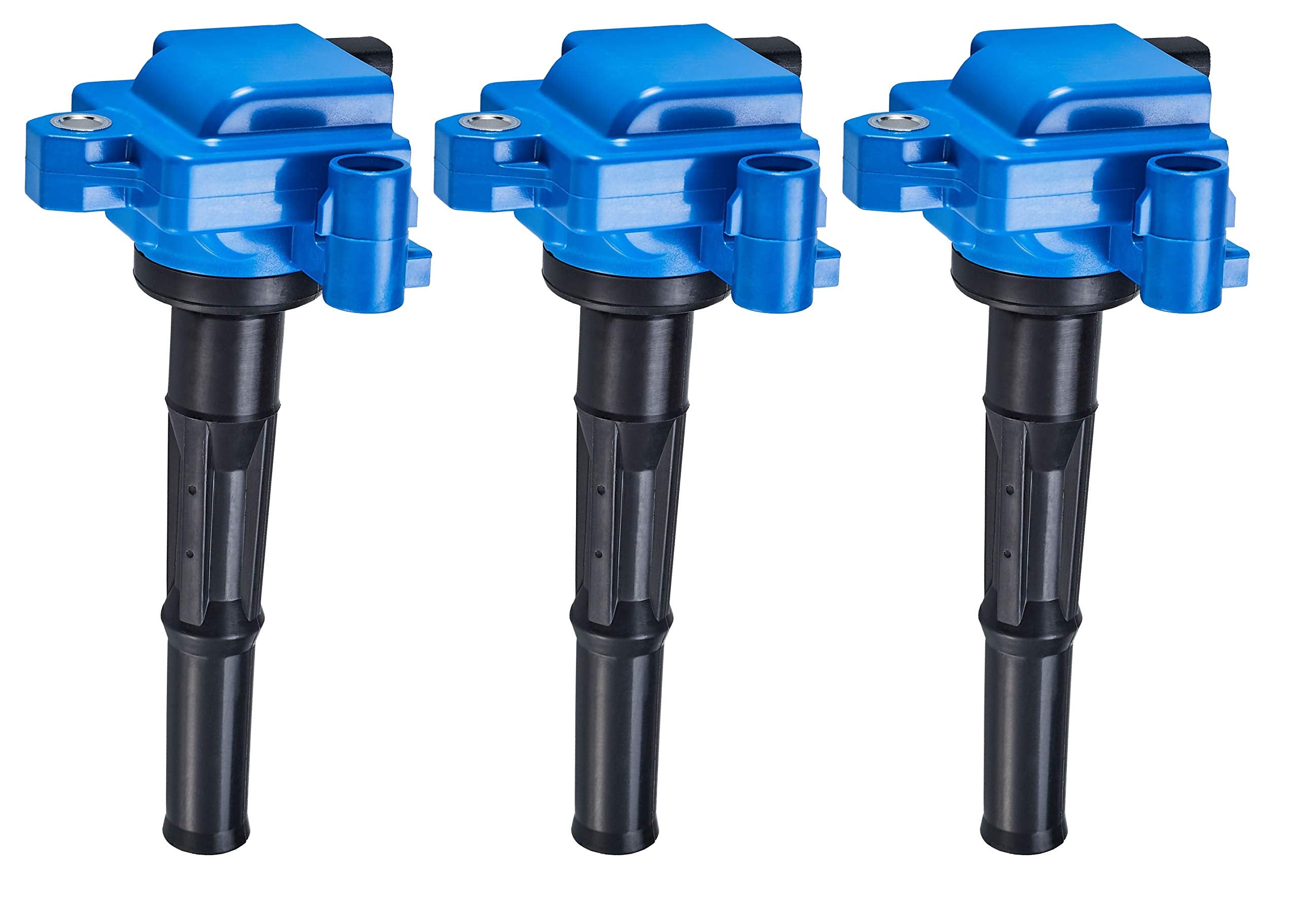 Ena Set Of 3 Blue Ignition Coil Pack 3.4 Compatible With Toyota 1996-2002 4Runner, 1995-1998 T100, 1995-2004 Tacoma, 2000-2004 T