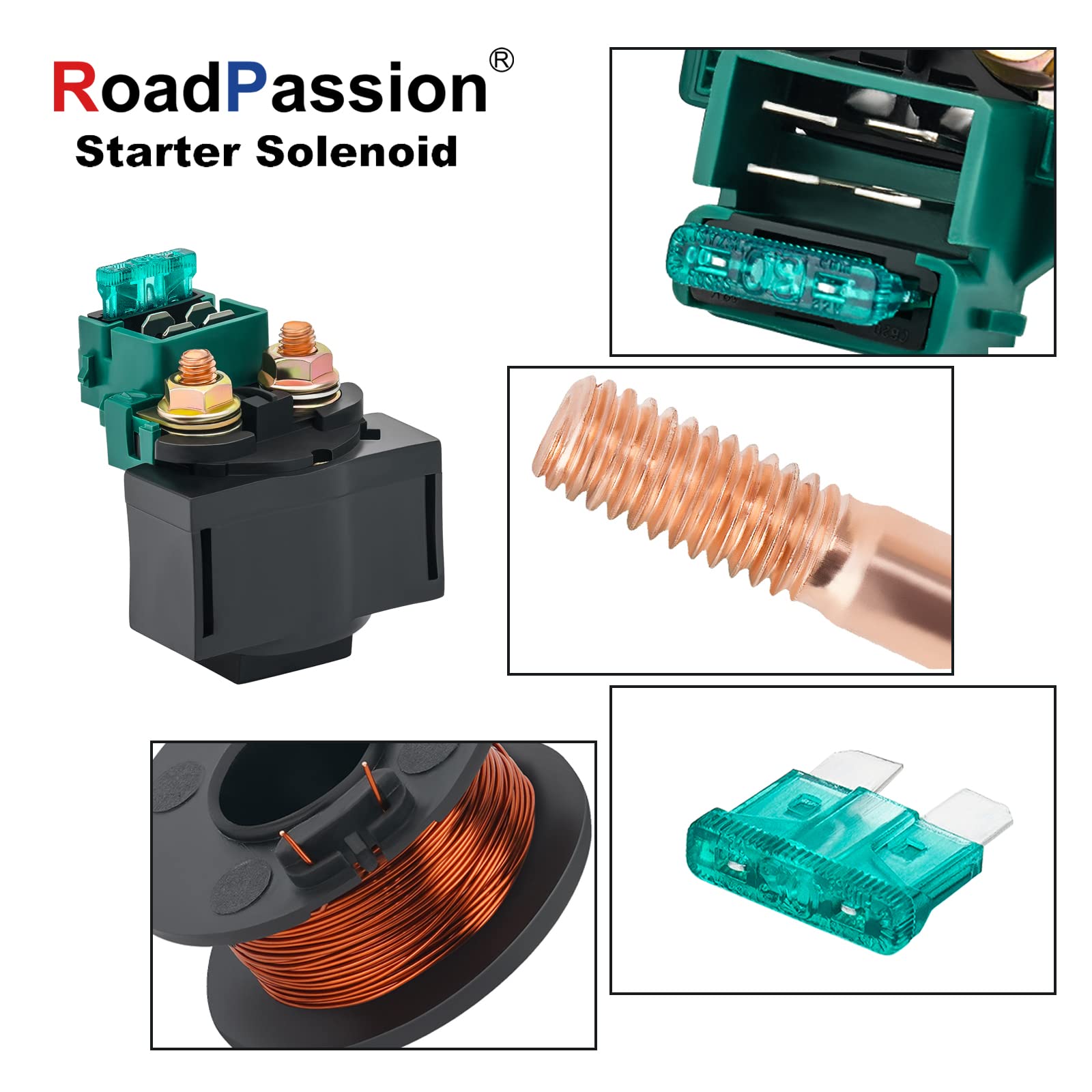 Road Passion Starter Solenoid Relay For Honda Vt600C Shadow Vlx 583Cc 1988-2007 Vt600Cd Shadow Vlx Deluxe 1993-2007