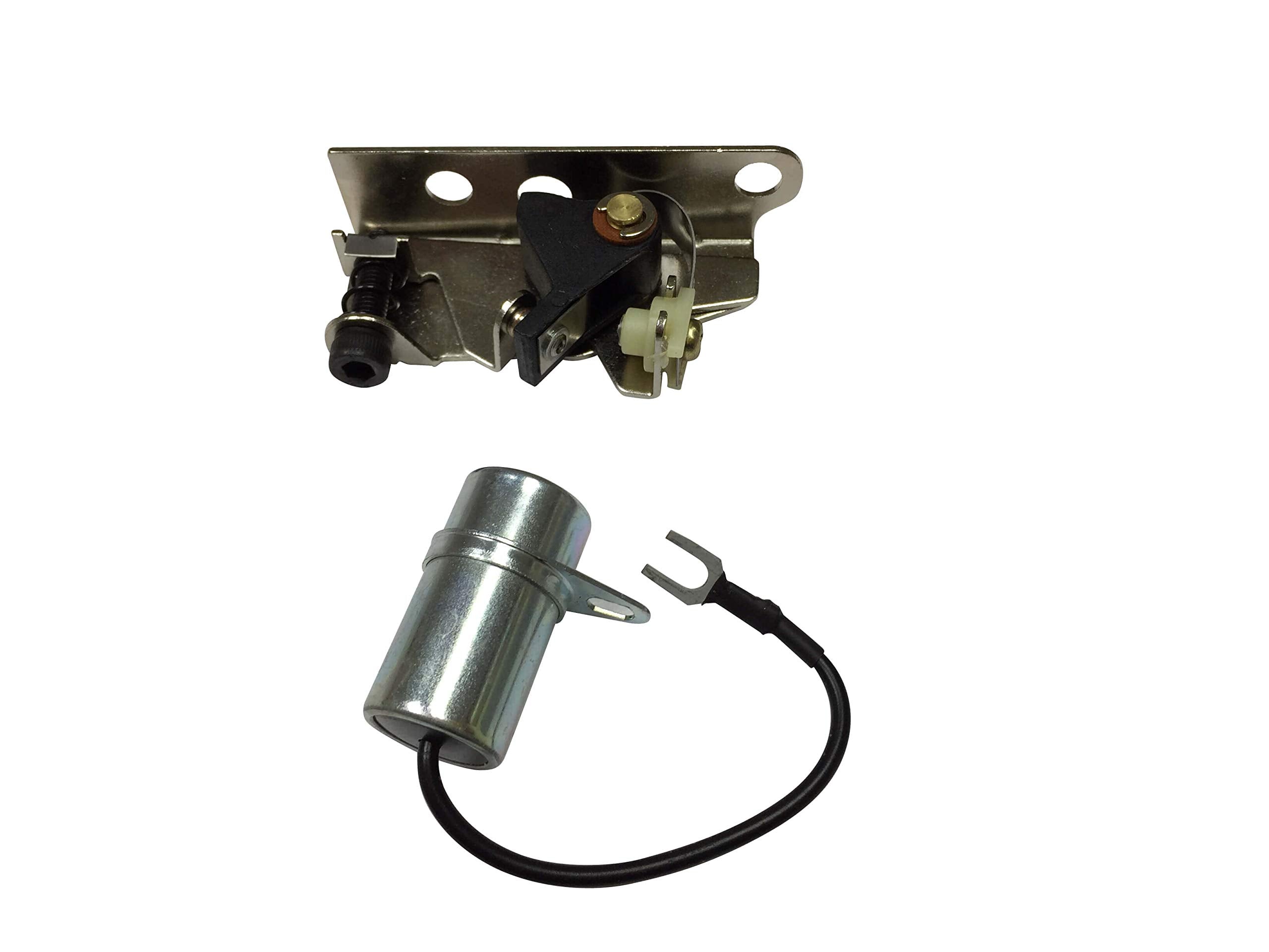 ENGINERUN 160-1183 Point & Condenser Ignition Kit Compatible with Onan Cummins John Deer Lawnmower Parts Fits for OEM 160-1183 3